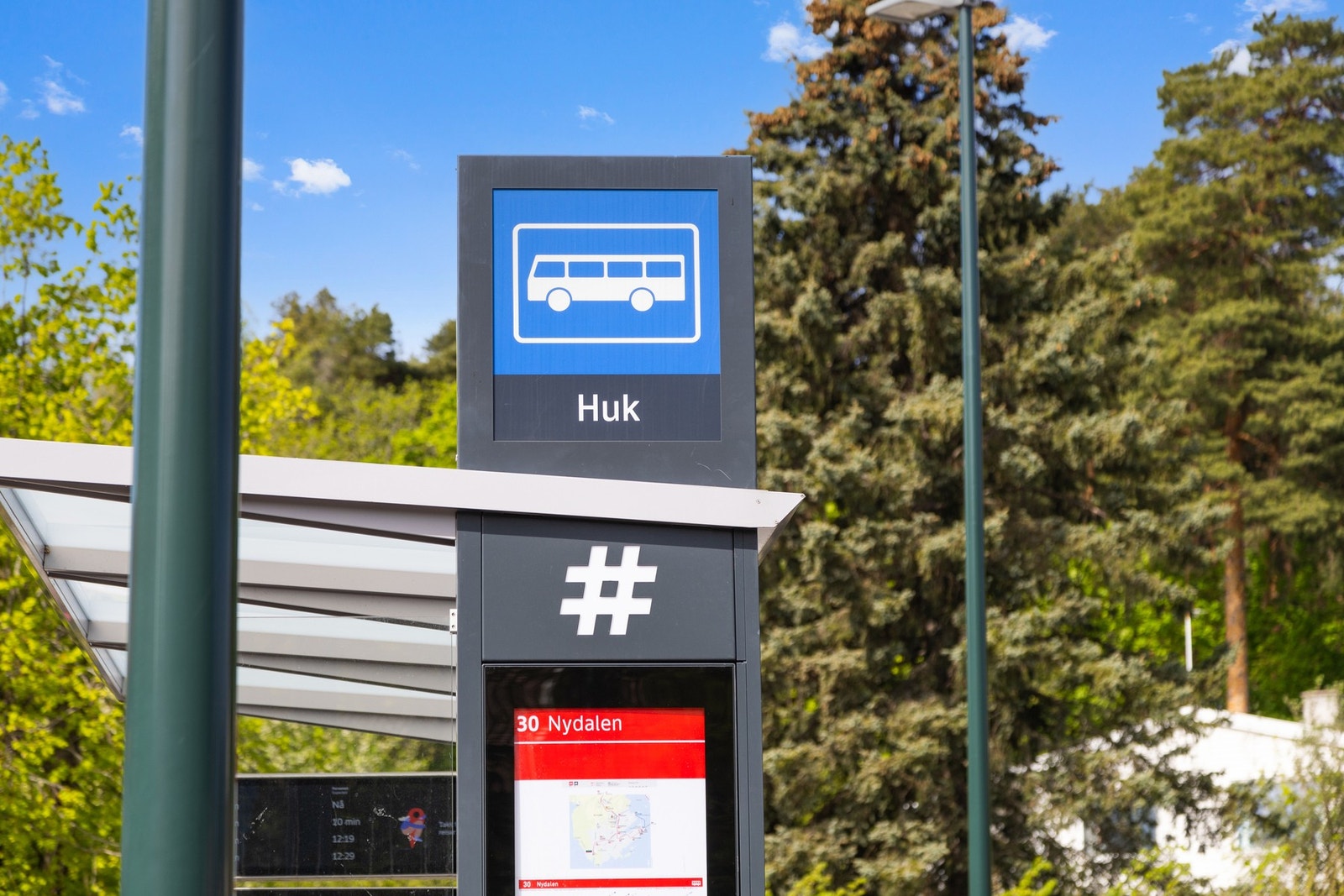 Hyppige bussavganger fra Huk gir enkel tilgang til både sentrum og resten av byen. Galleribilde