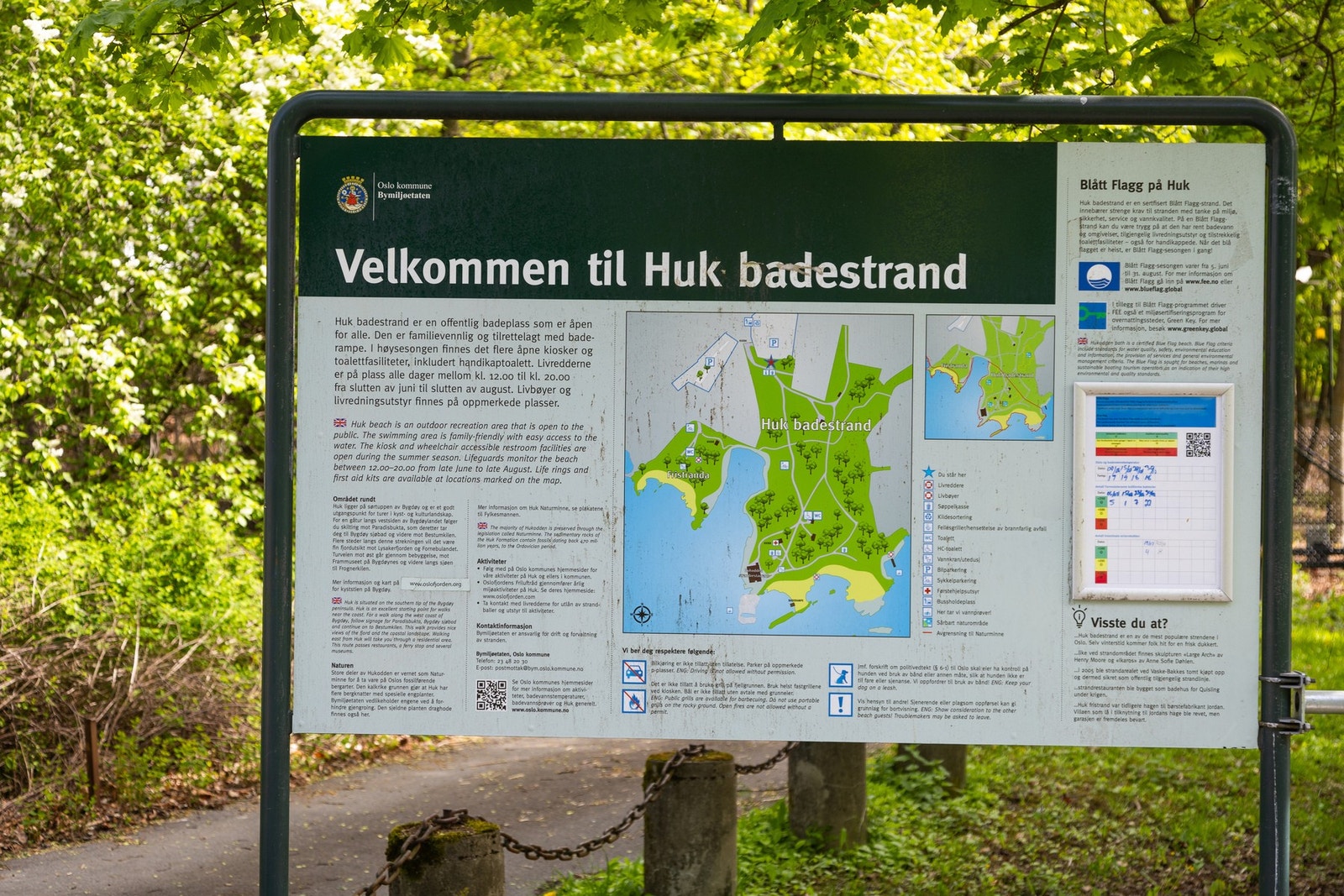 Huk badestrand er en av Oslos mest populære og familievennlige badeplasser, med fasiliteter for både store og små. Galleribilde