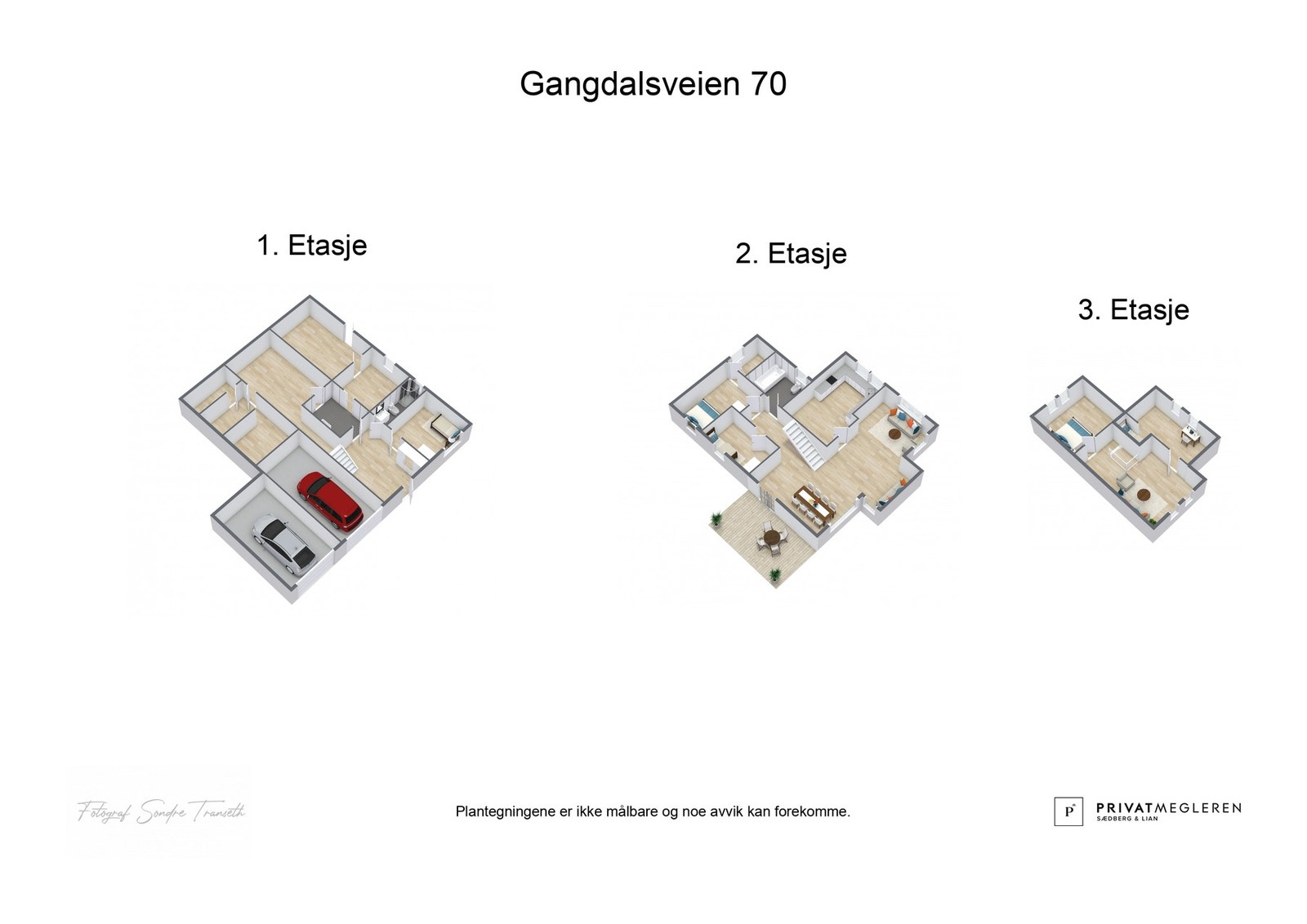 - 3D plantegning (ikke målbart) - Galleribilde