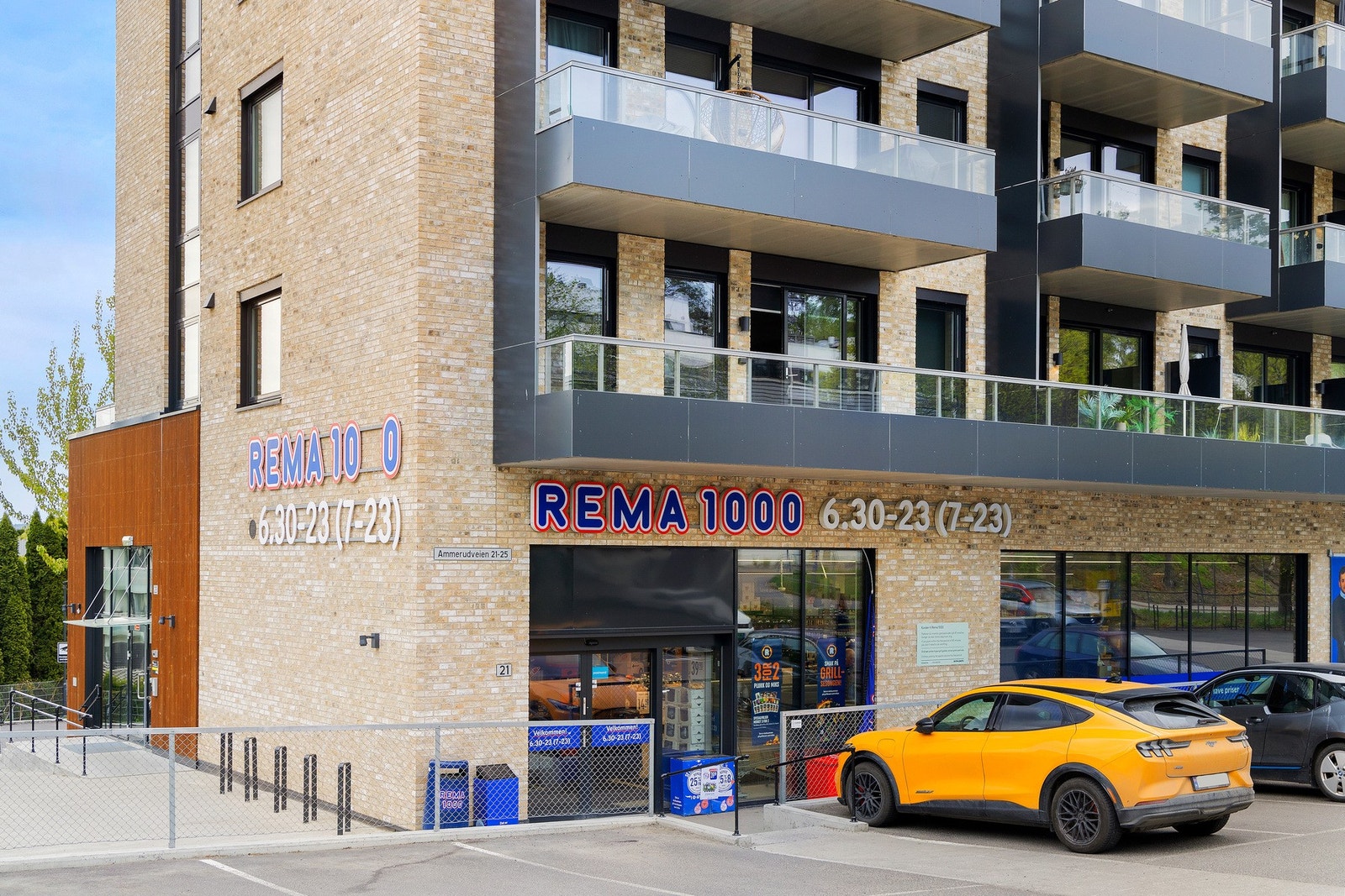Rema 1000 like i området. Galleribilde