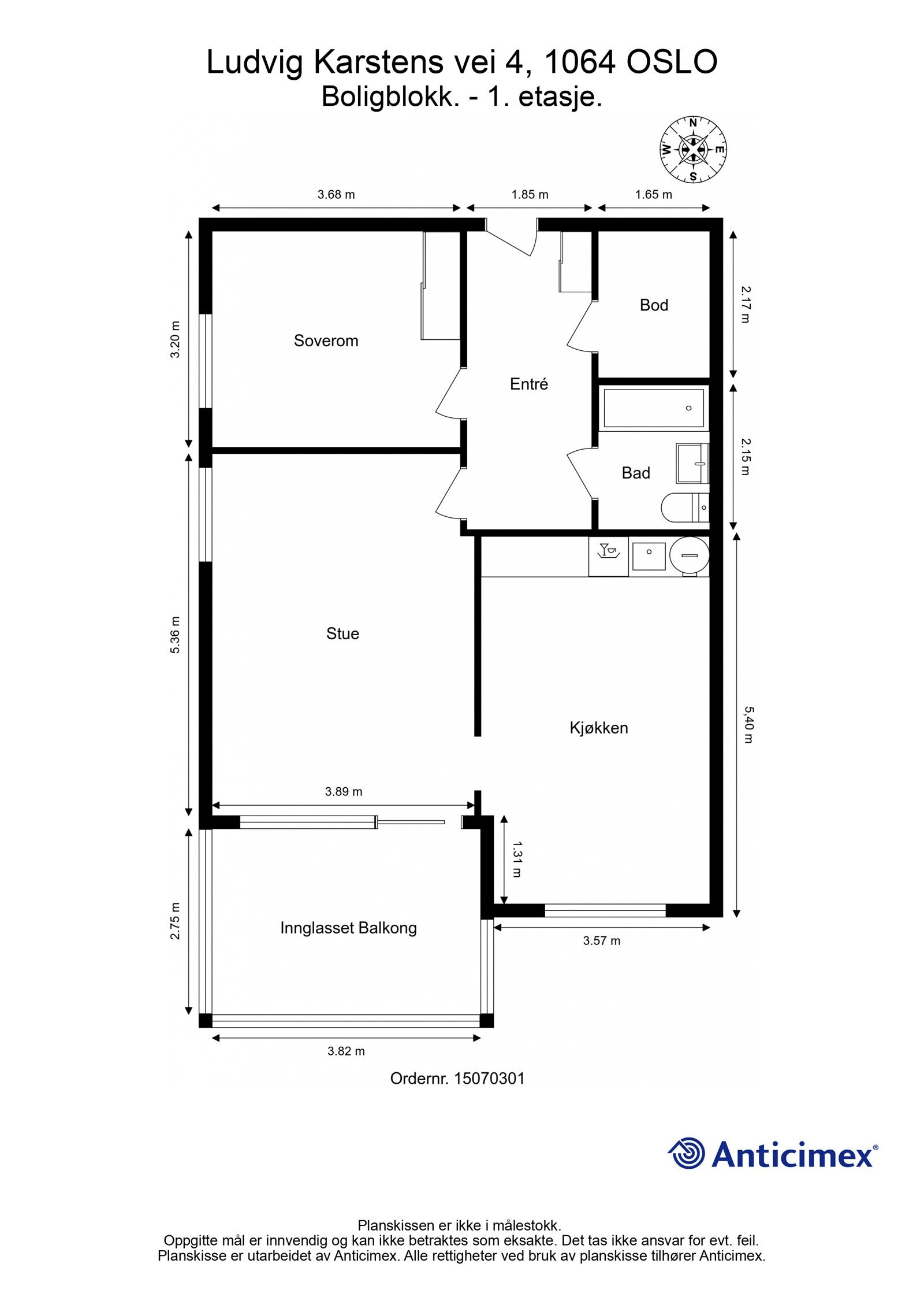 Plantegning Galleribilde