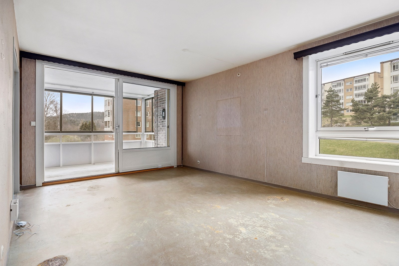 En stor 2-roms leilighet med behov for modernisering Galleribilde