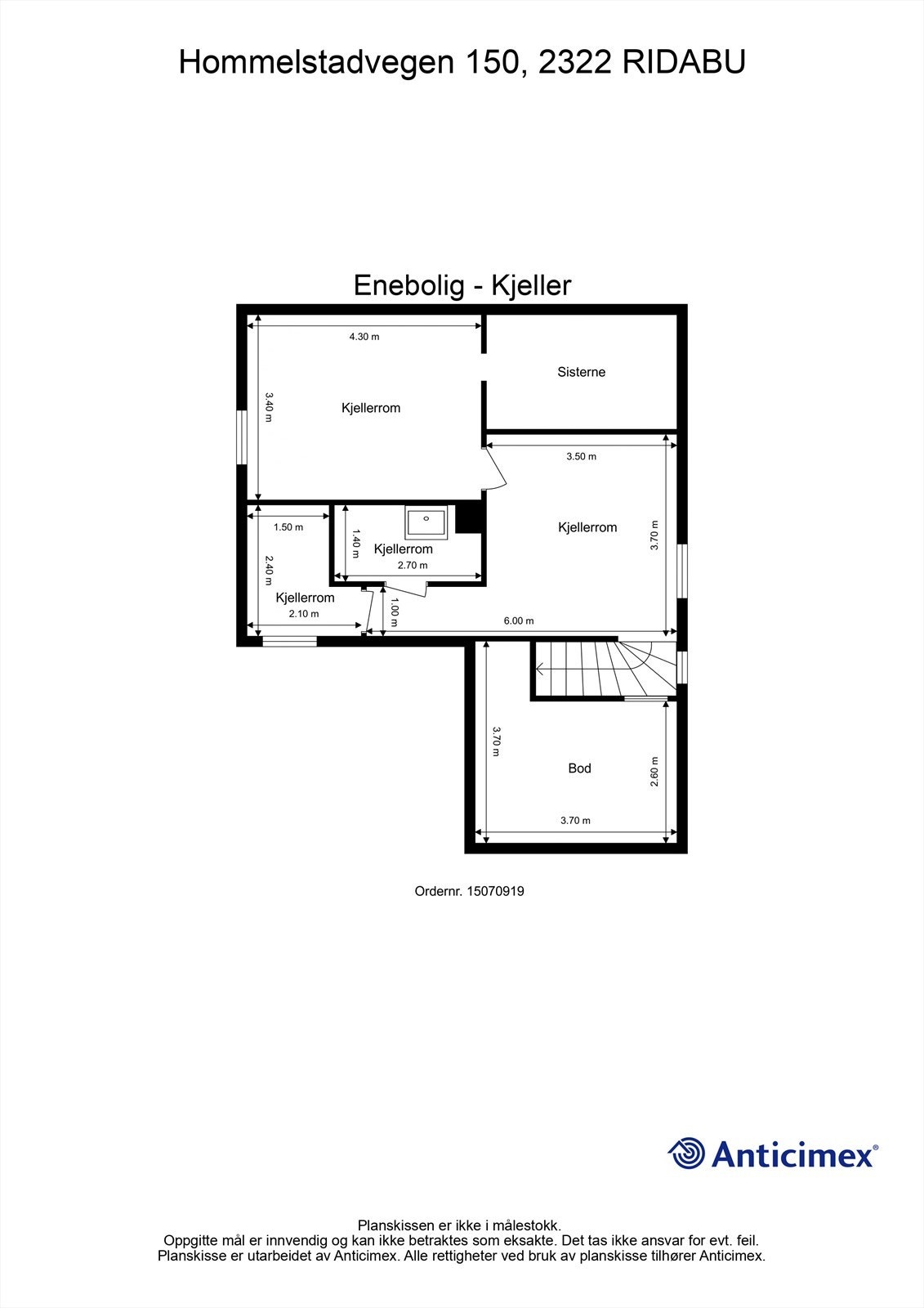 Plantegning Kjeller. Galleribilde