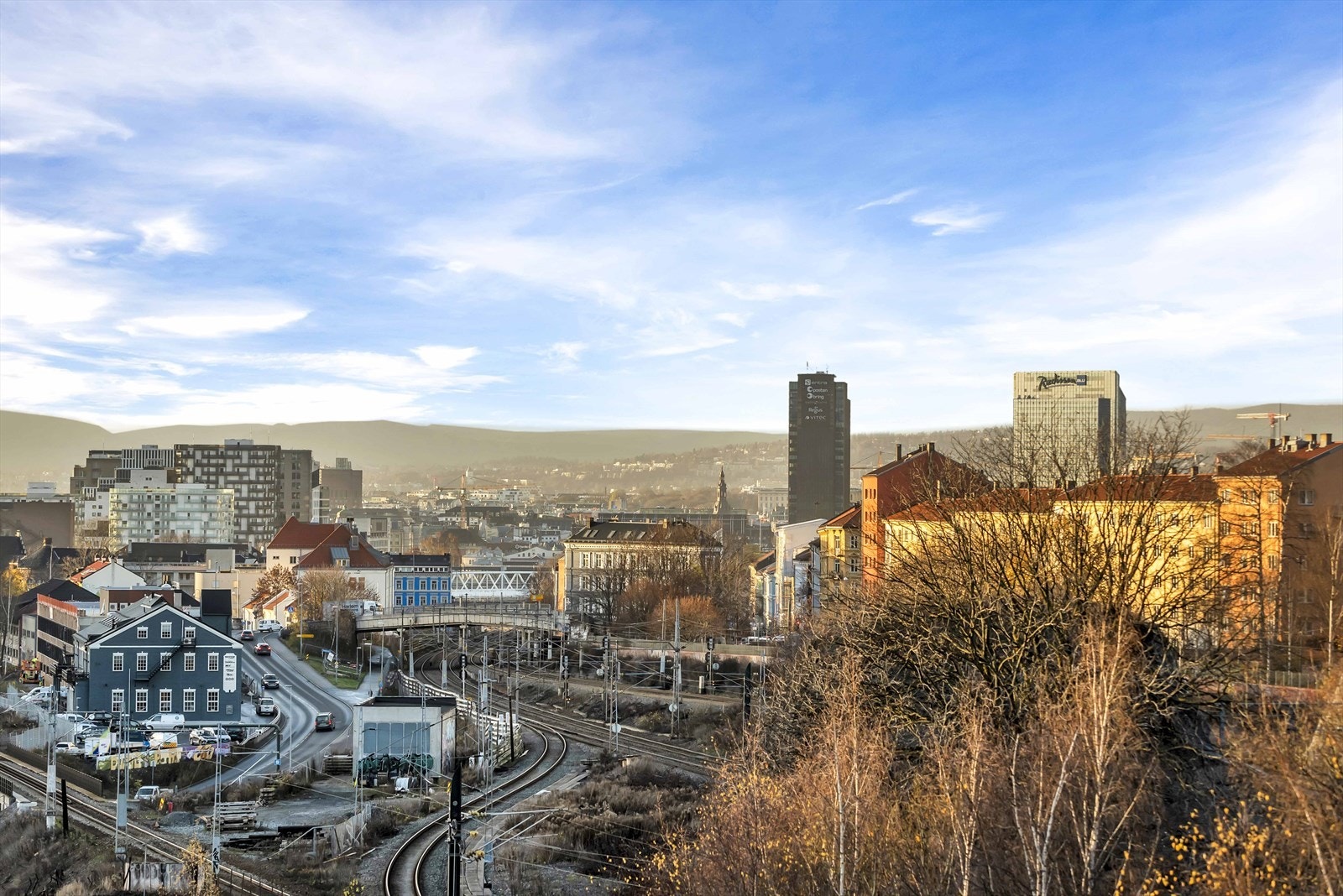 Fra takterrassen kan du nyte nydelig utsikt over byen Galleribilde