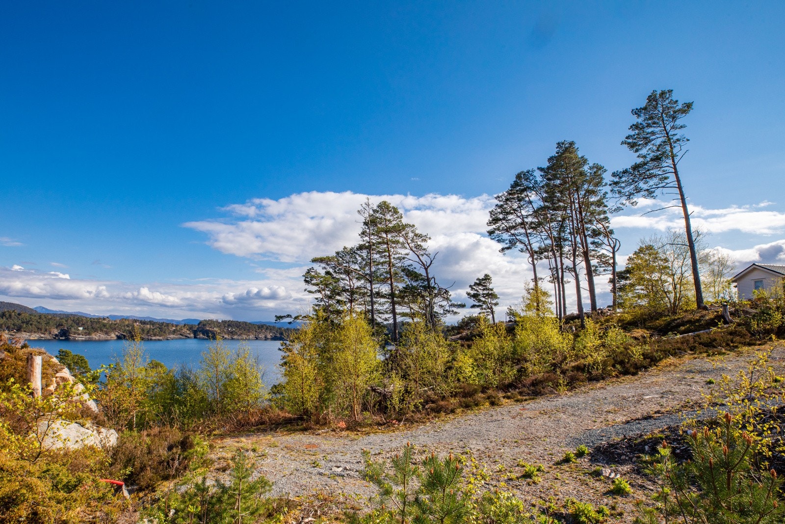 Det er felles lekeplass like bak tomten Galleribilde