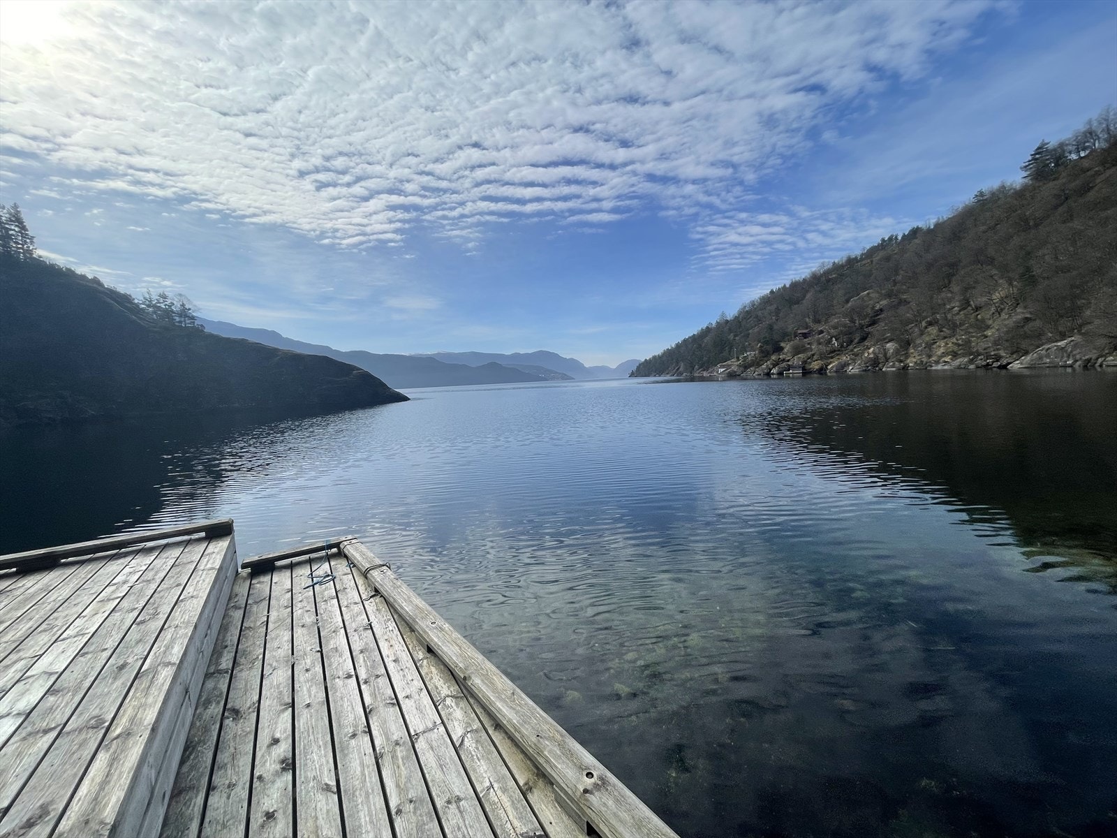 Utsikt fra brygge Galleribilde