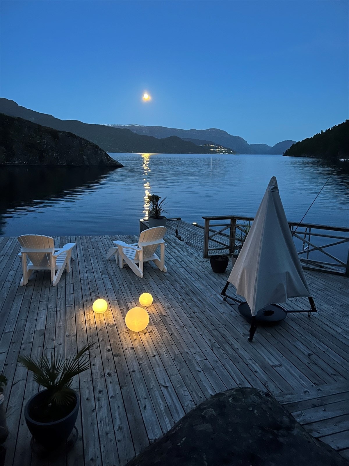 Kveldsbilde - Utsikt mot Sand Galleribilde