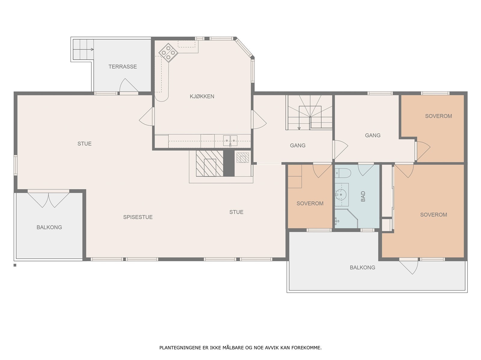 Plantegning 1. etasje. Galleribilde