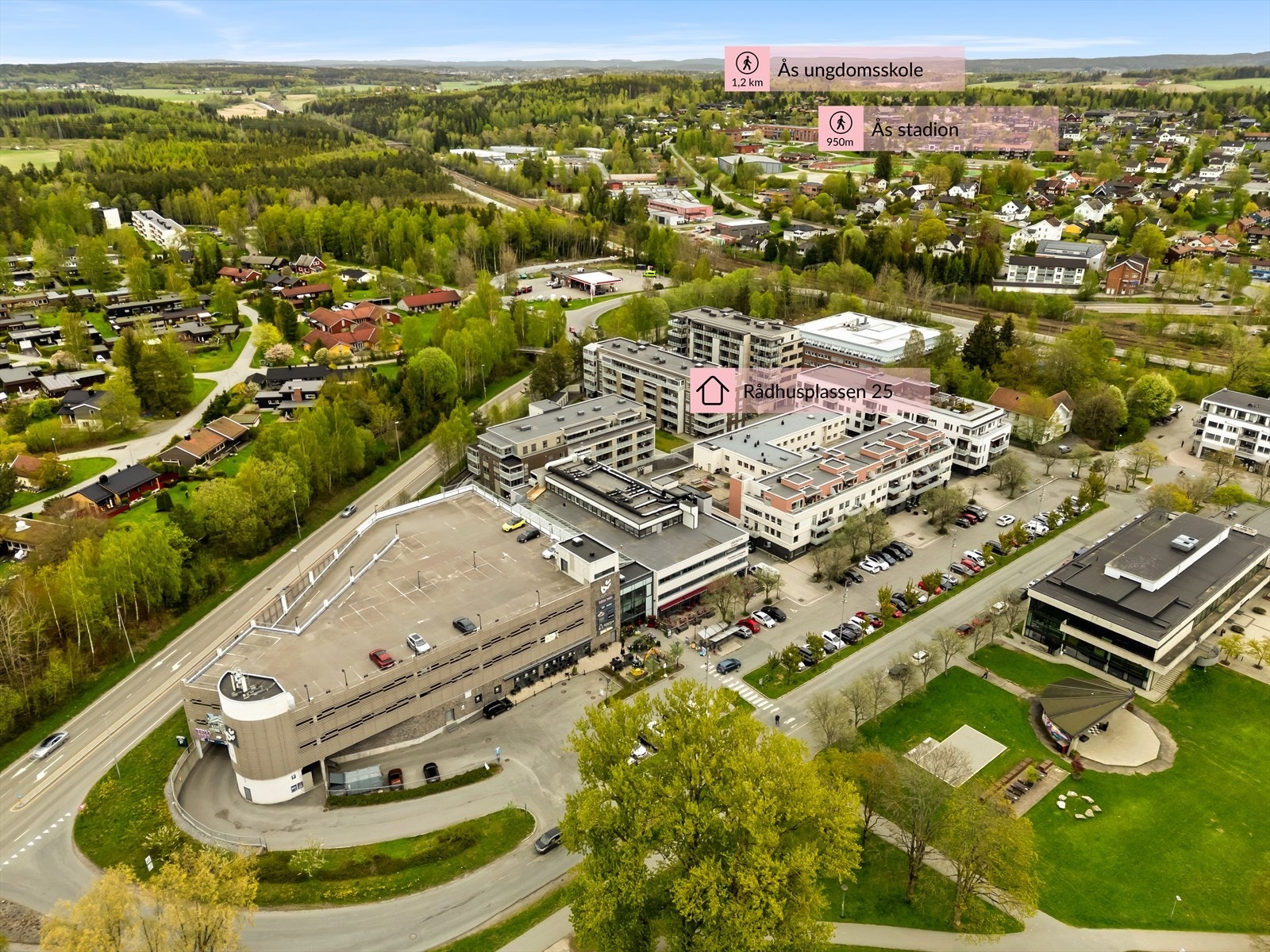 Dronefoto Galleribilde