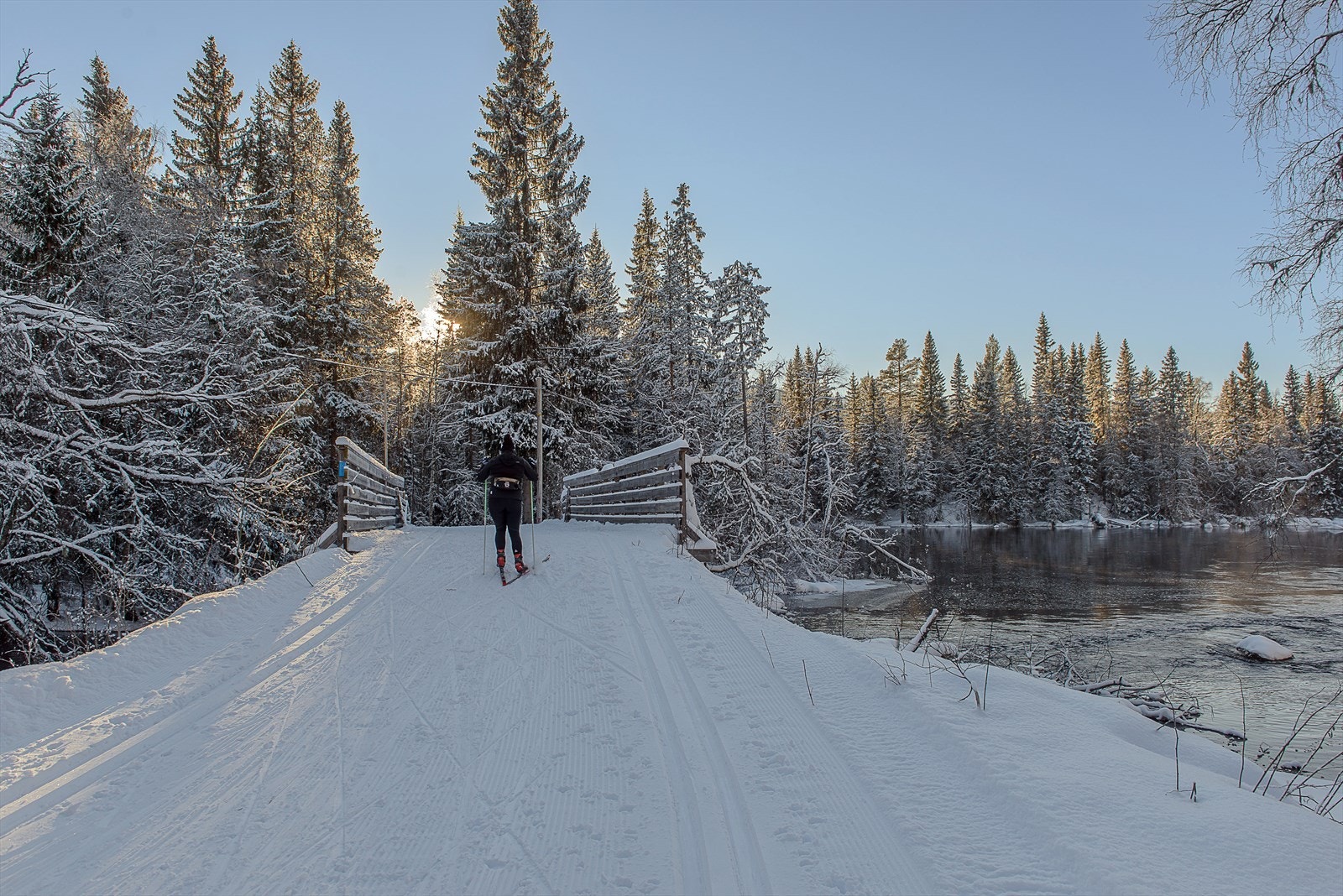 Inga-Låmi løypa går forbi parkeringsplassen ved hytta Galleribilde