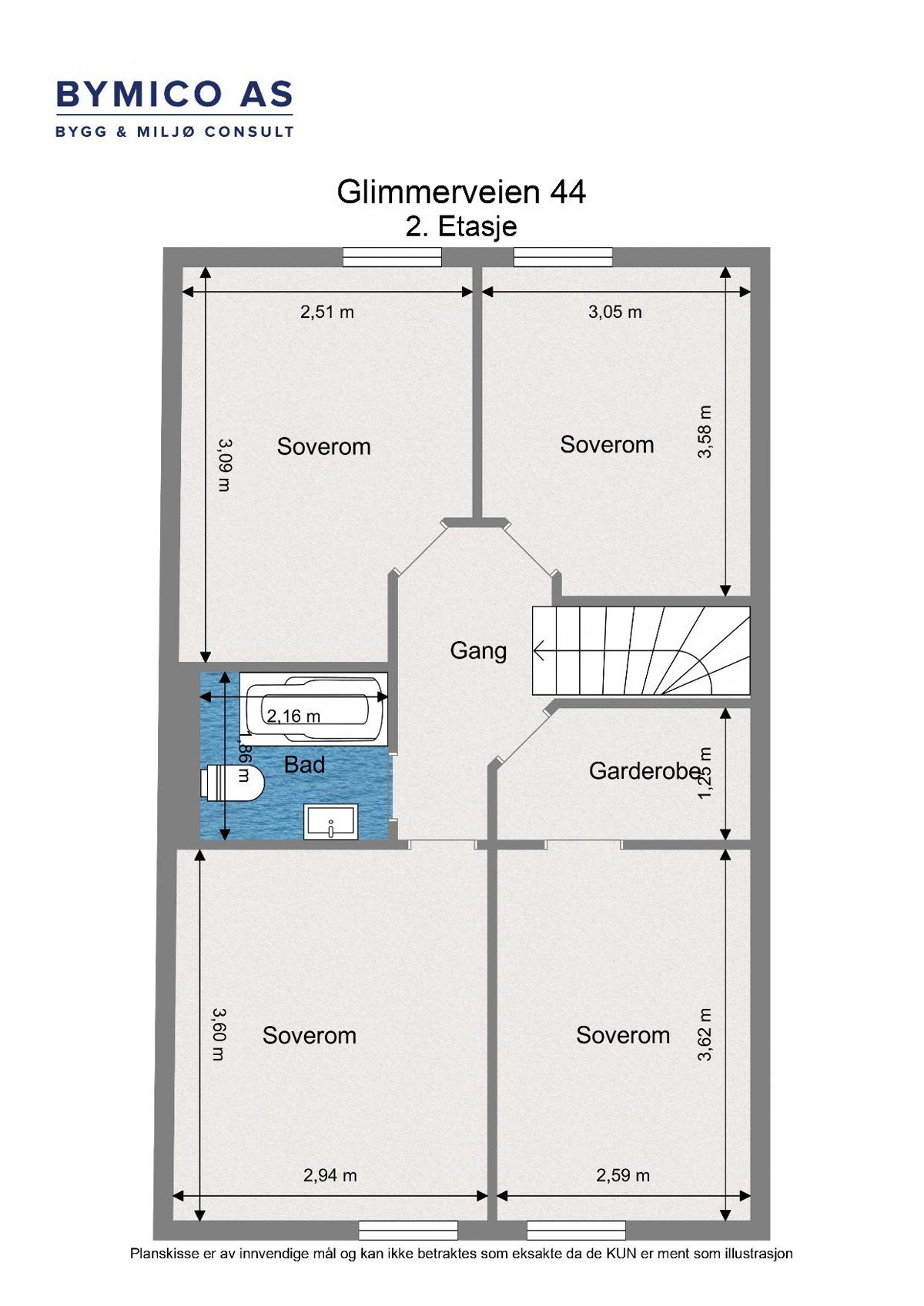 Plantegning 2. Etasje Galleribilde