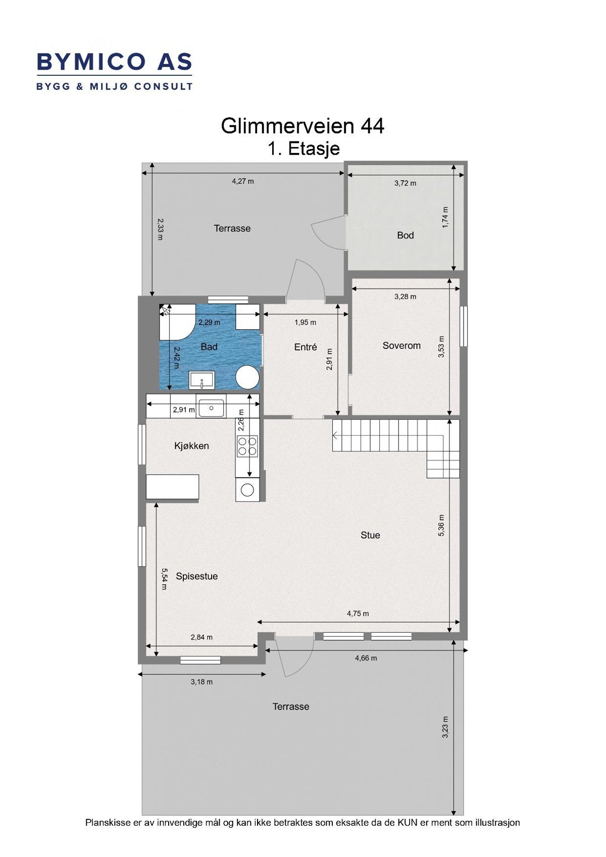 Plantegning 1. Etasje Galleribilde