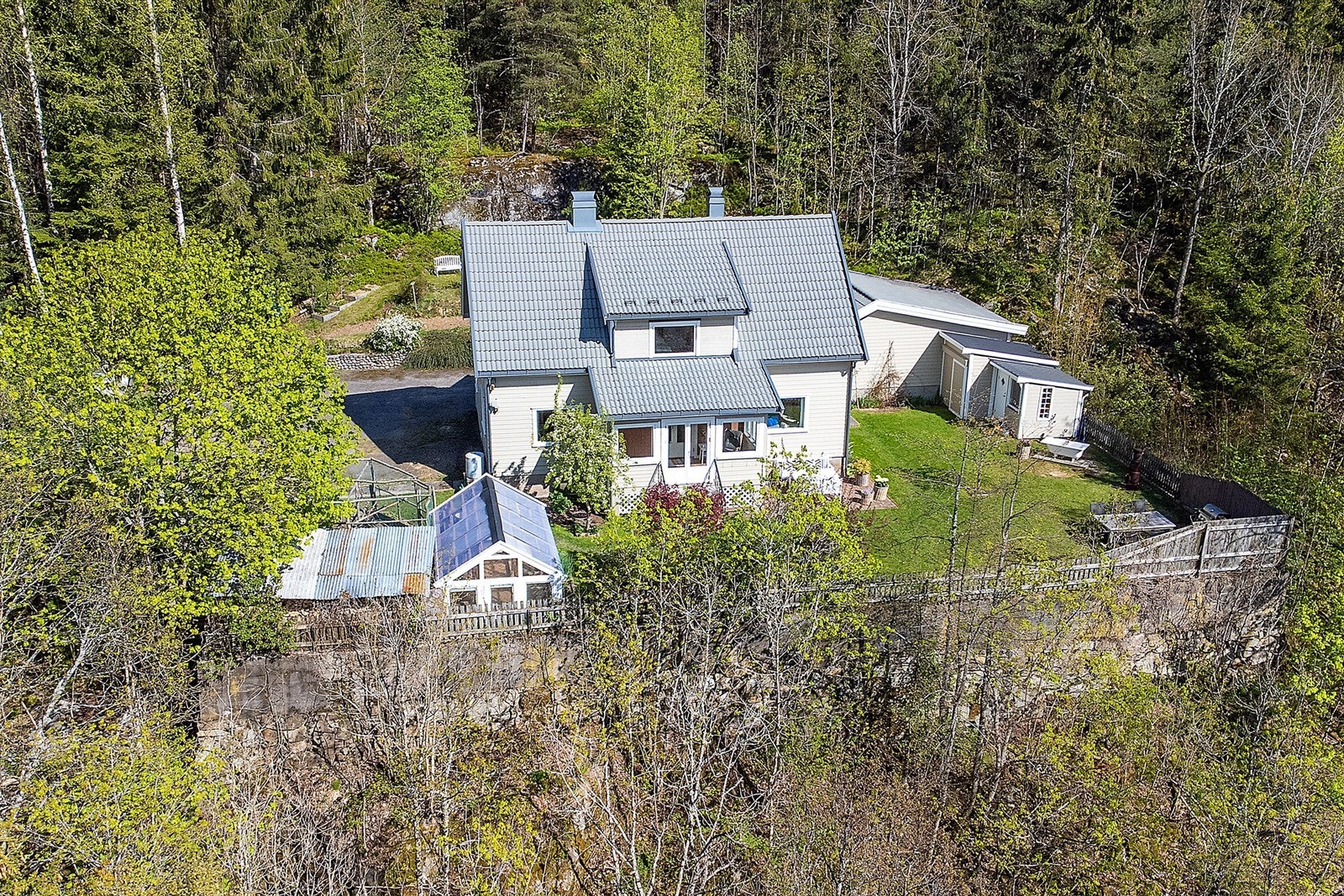 Høydefoto fasade vest Galleribilde
