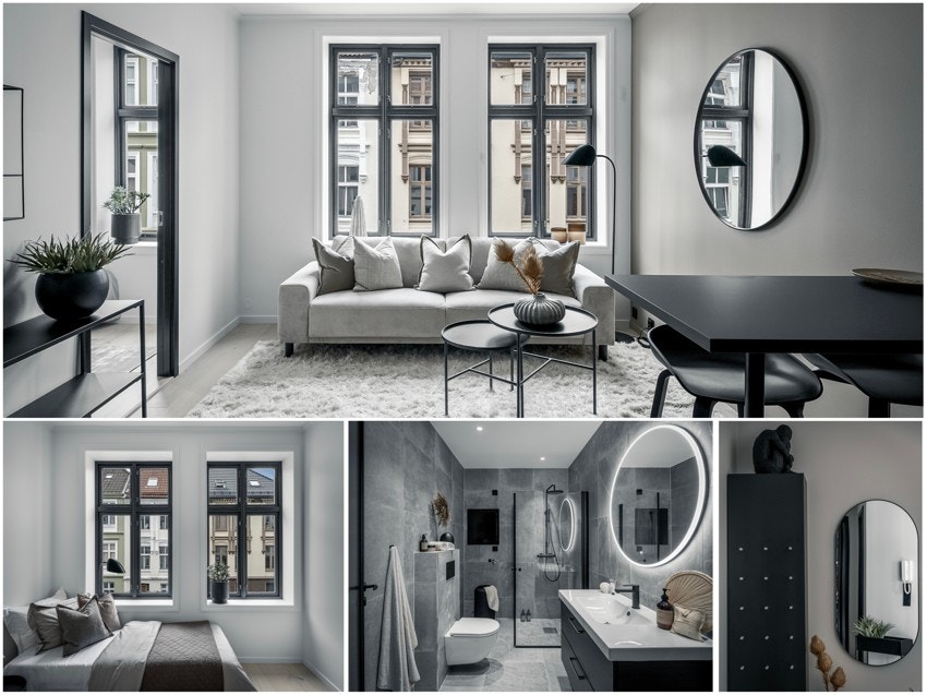 Moderne og stilfull 4-roms leilighet på Nygårdshøyden. Galleribilde