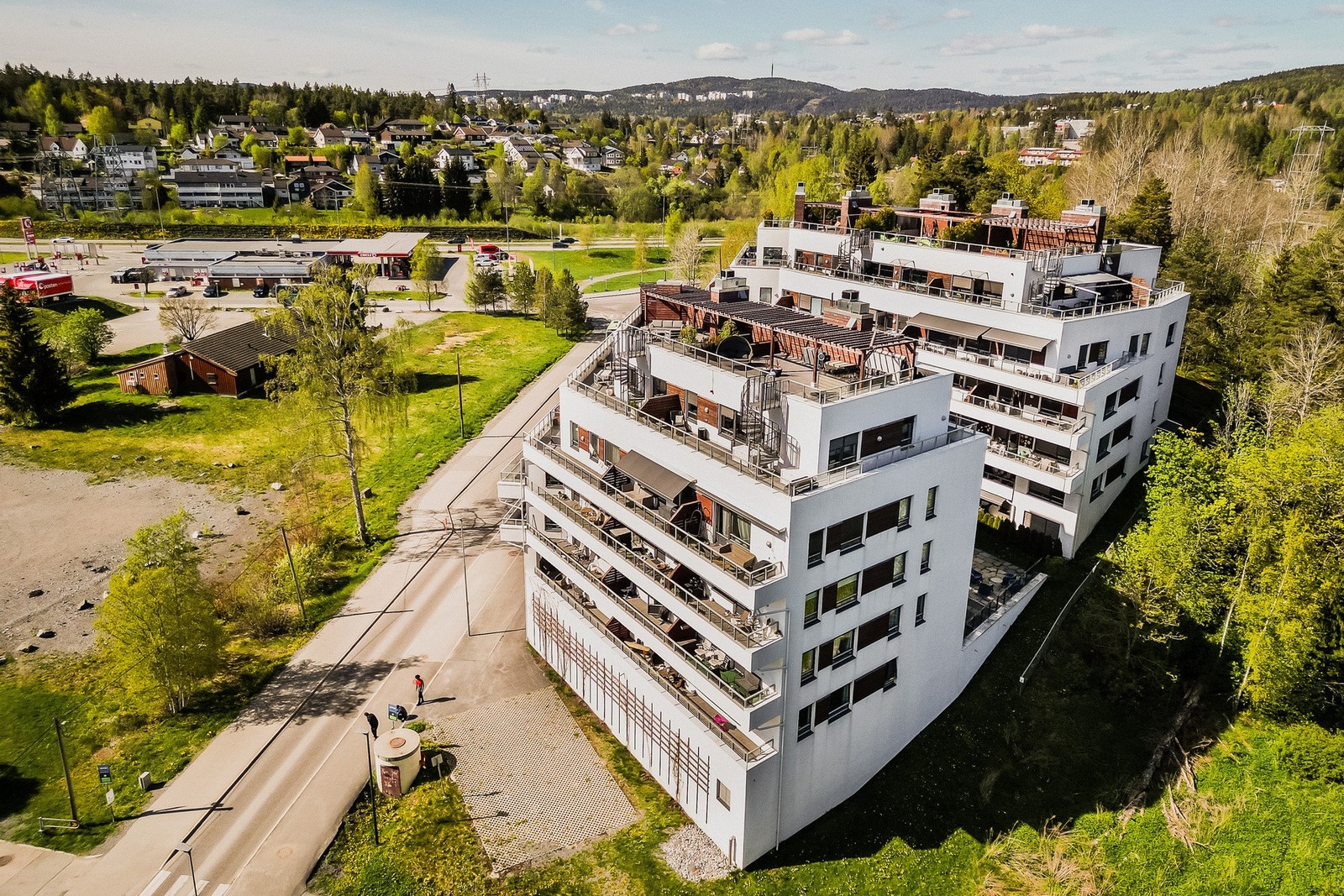 Moderne bygg fra 2018. Galleribilde