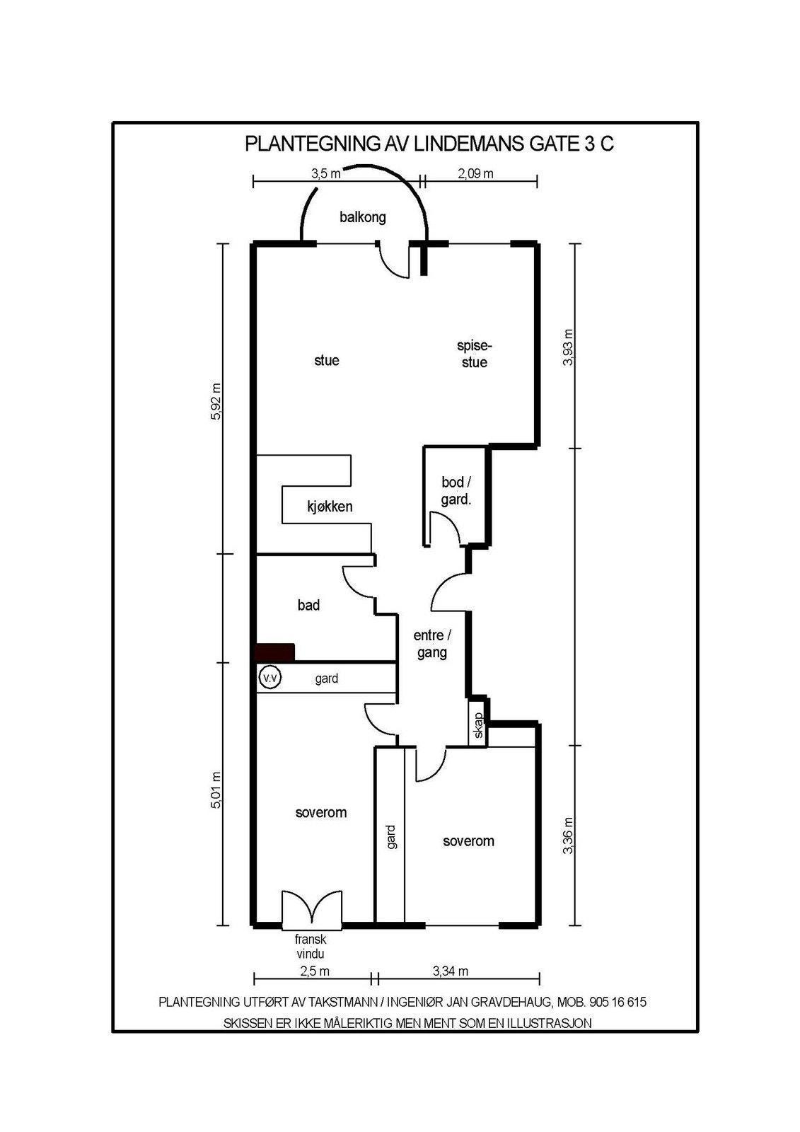 Plantegning Galleribilde