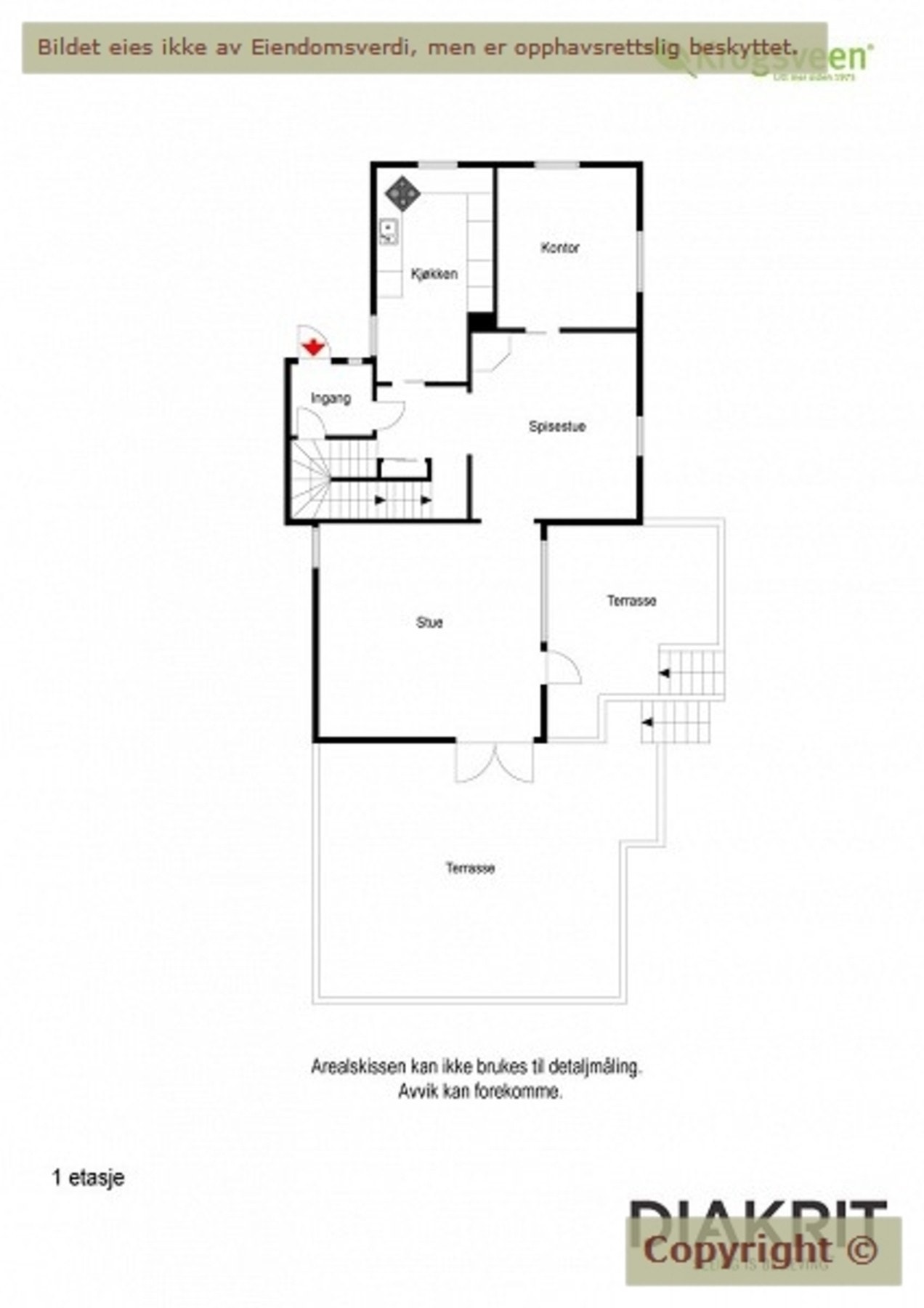 Plantegning 1.etasje Galleribilde