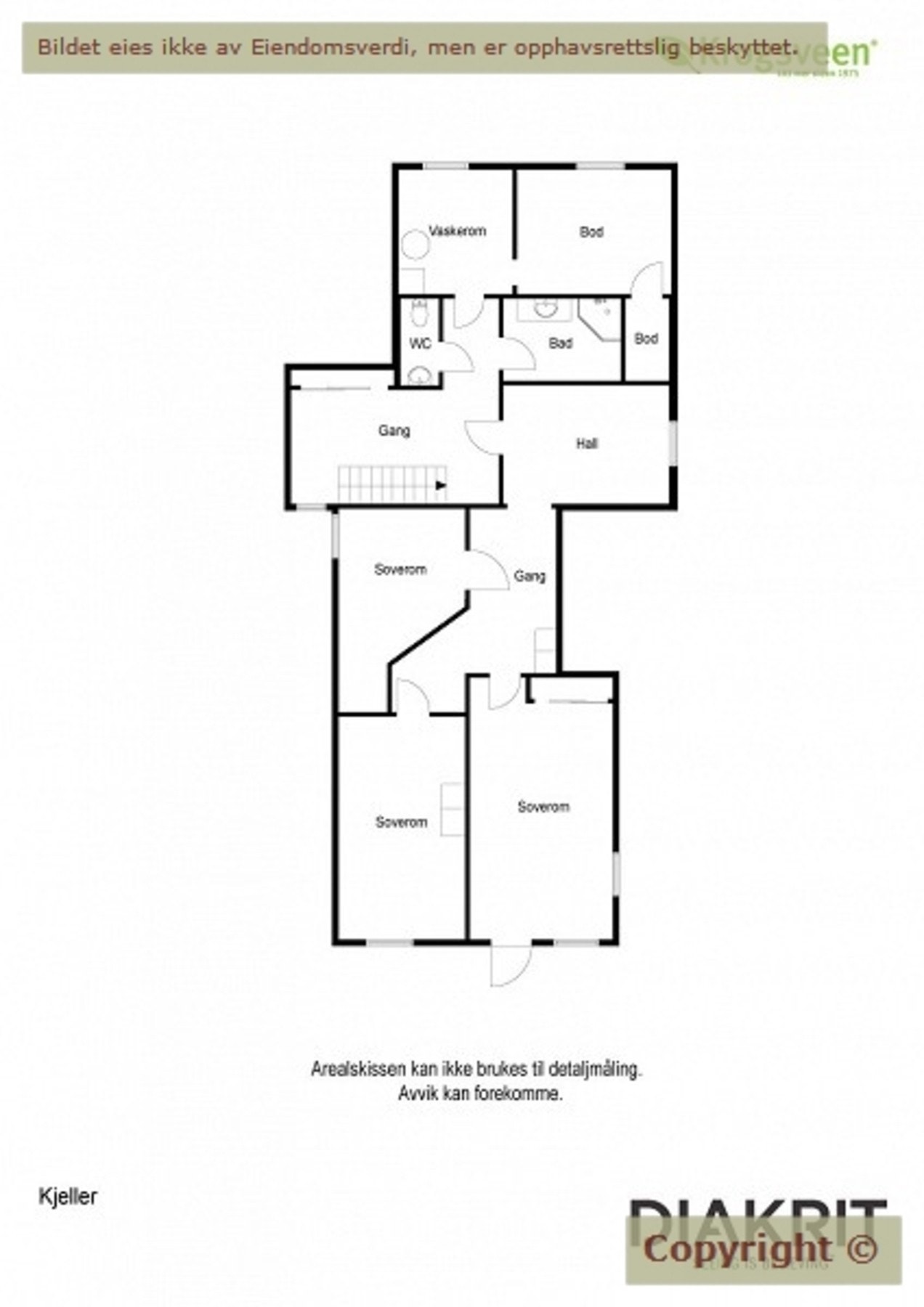 Plantegning underetasje Galleribilde