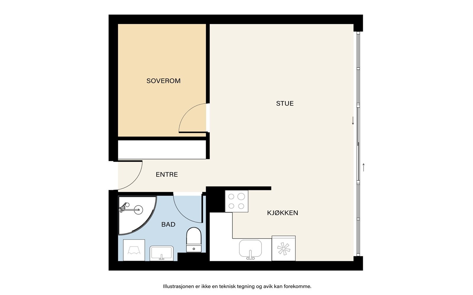 Plantegning - 5.etg. Galleribilde
