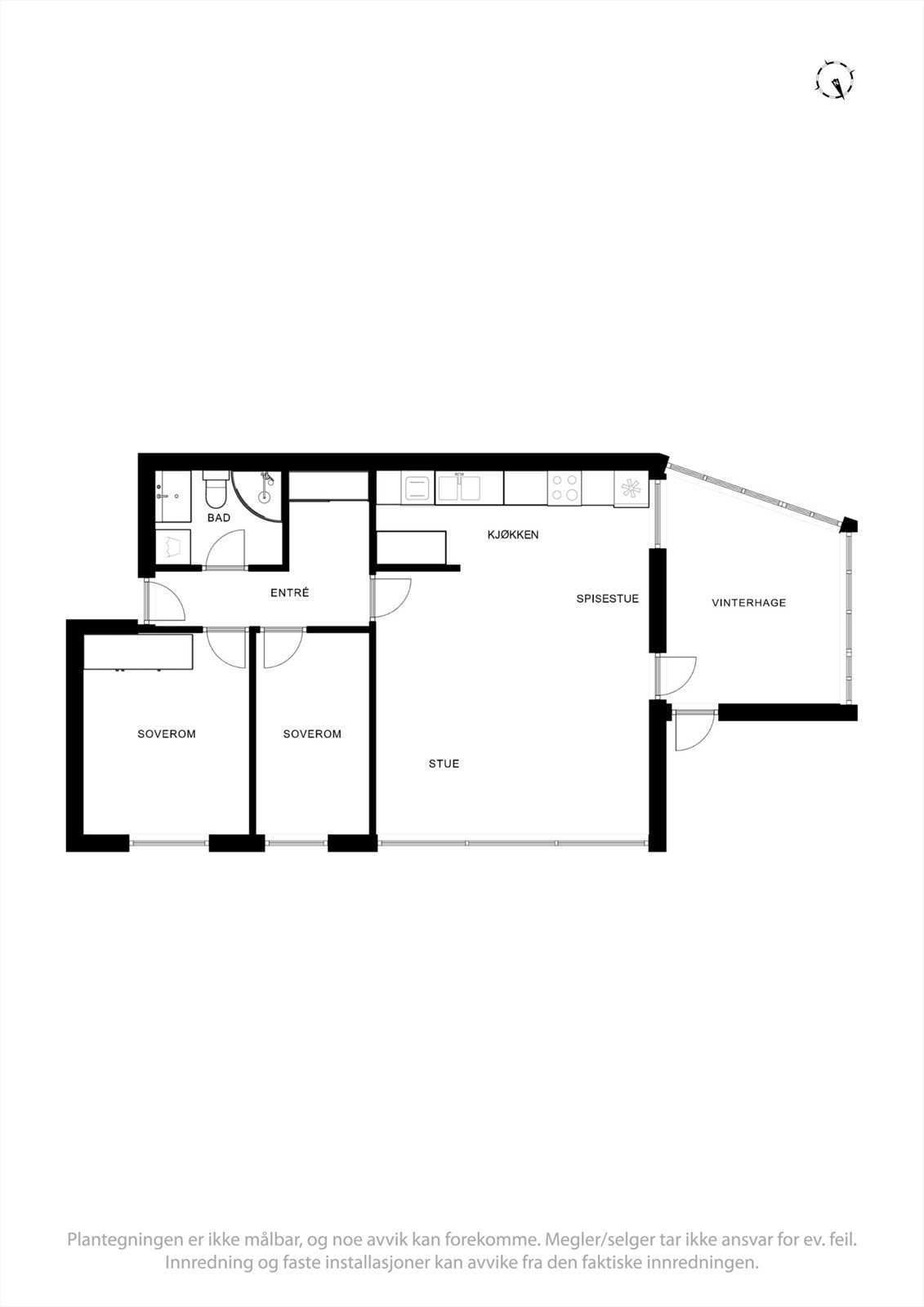 Plantegning - Solheimslien 60. Galleribilde