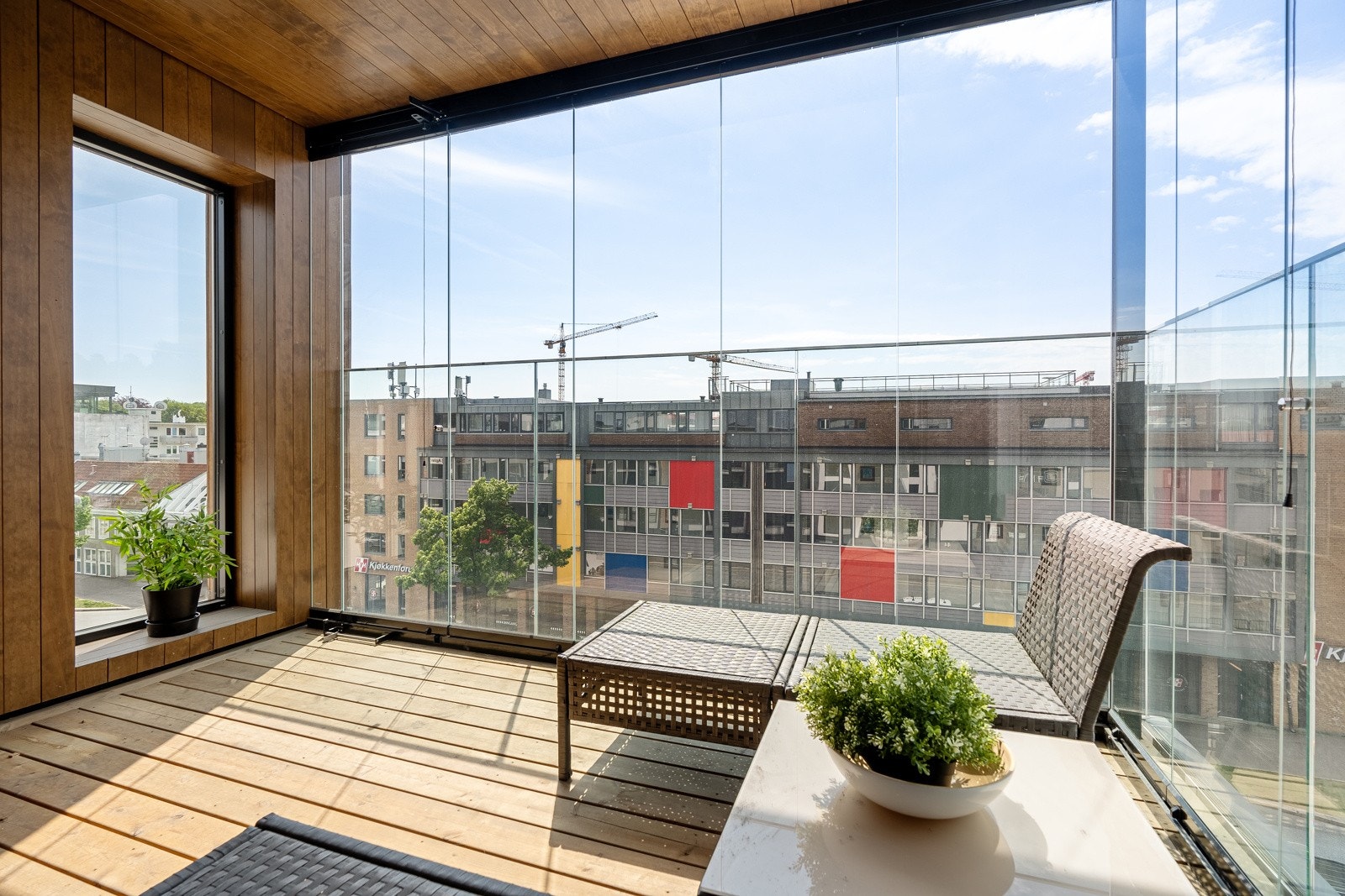 Utsikt over byen Galleribilde