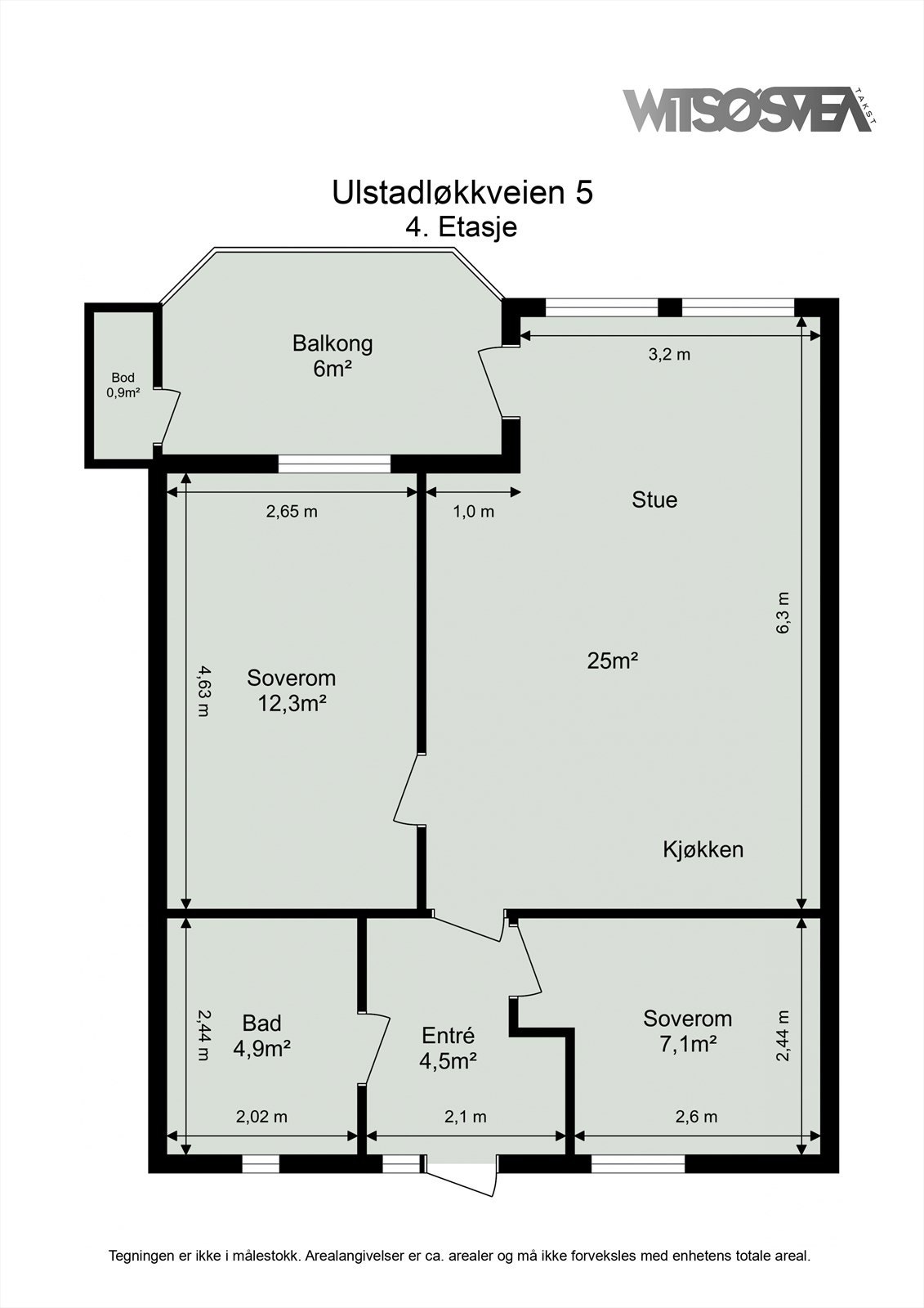 Planskisse 4. etasje Galleribilde