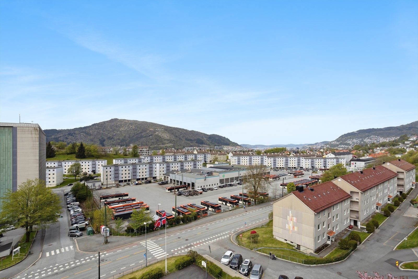 Utsikt i retning sentrum Galleribilde