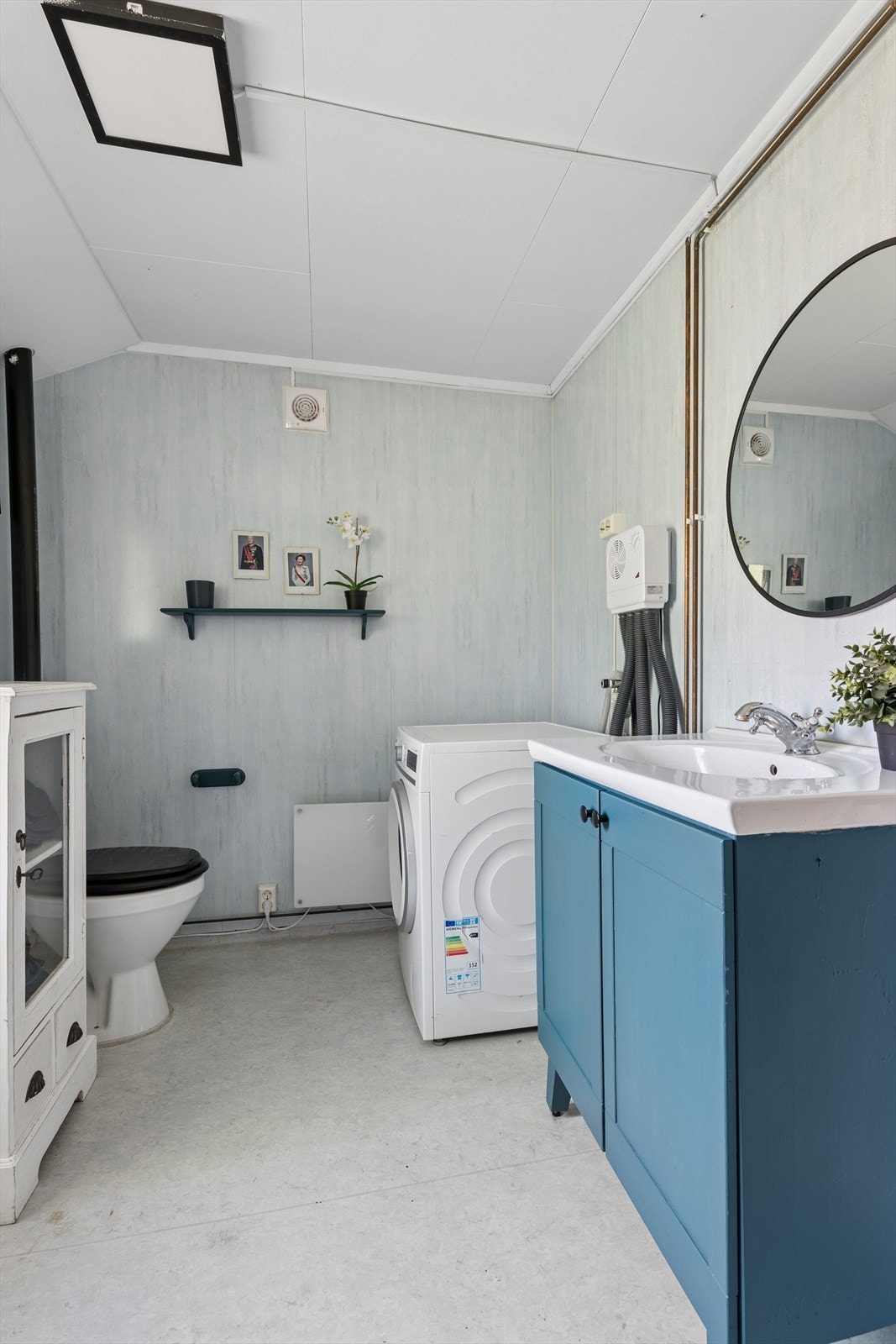 Bad nummer 2 har i tillegg opplegg for vaskemaskin. Galleribilde