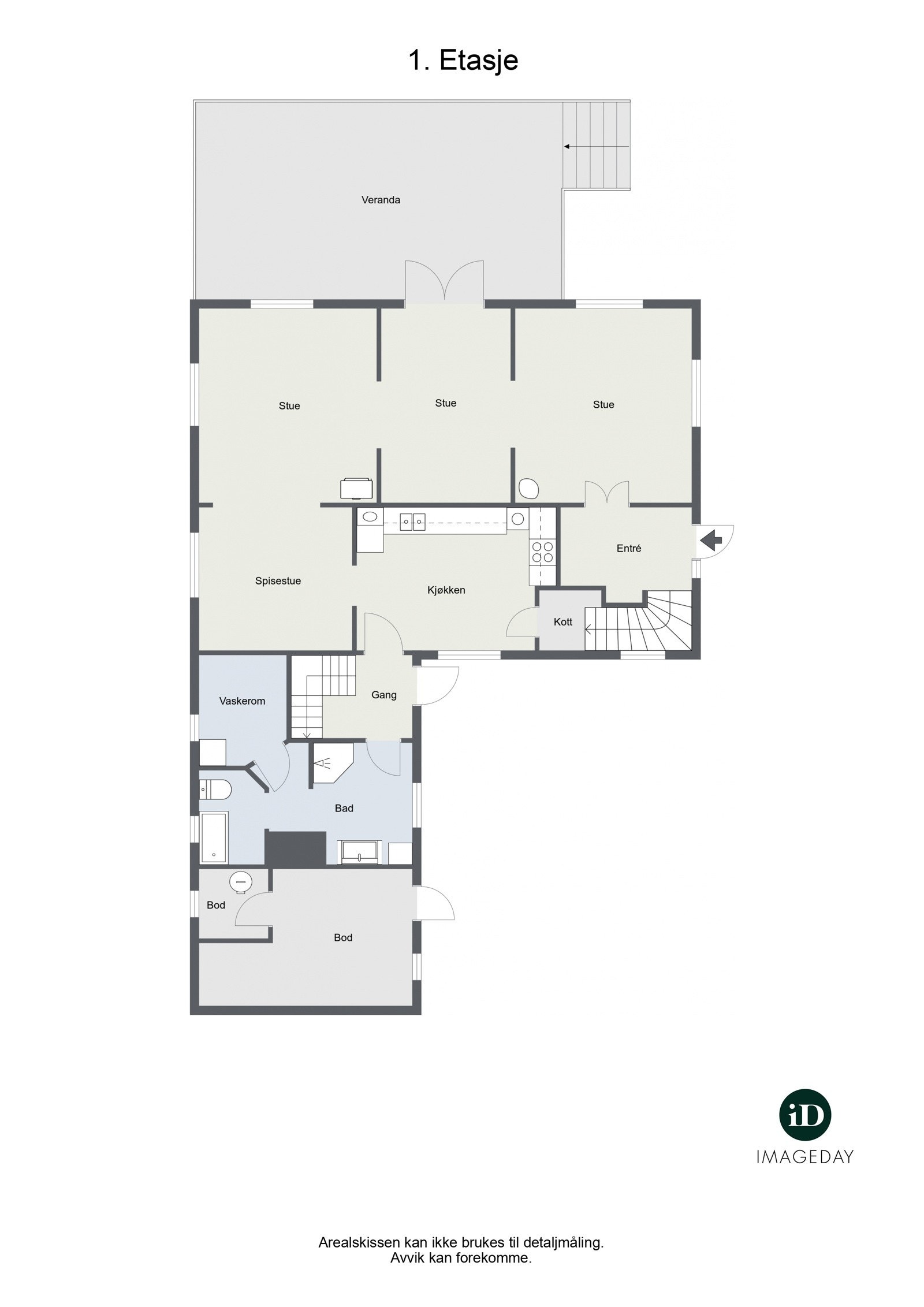 Planskisse 1. etasje Galleribilde