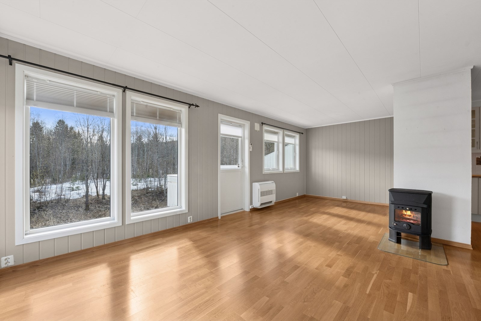 Lukket peis til de kalde vinterdagene. Galleribilde