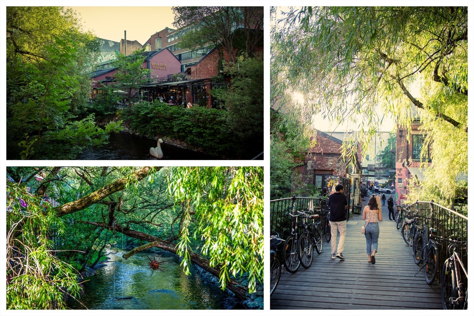 Akerselva innen umiddelbar nærhet med nydelig natur og spennende kulturtilbud, uteliv, spisesteder og kafeer Galleribilde