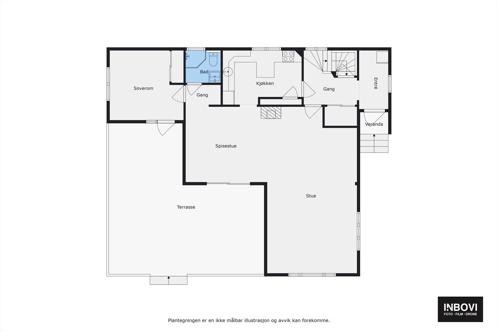 Planskisse 1. etasje Galleribilde