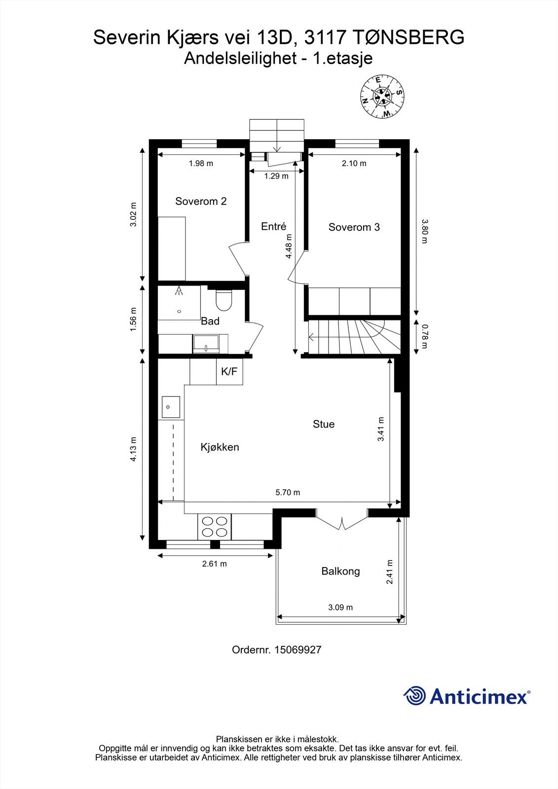 Plantegning 1. etasje Galleribilde