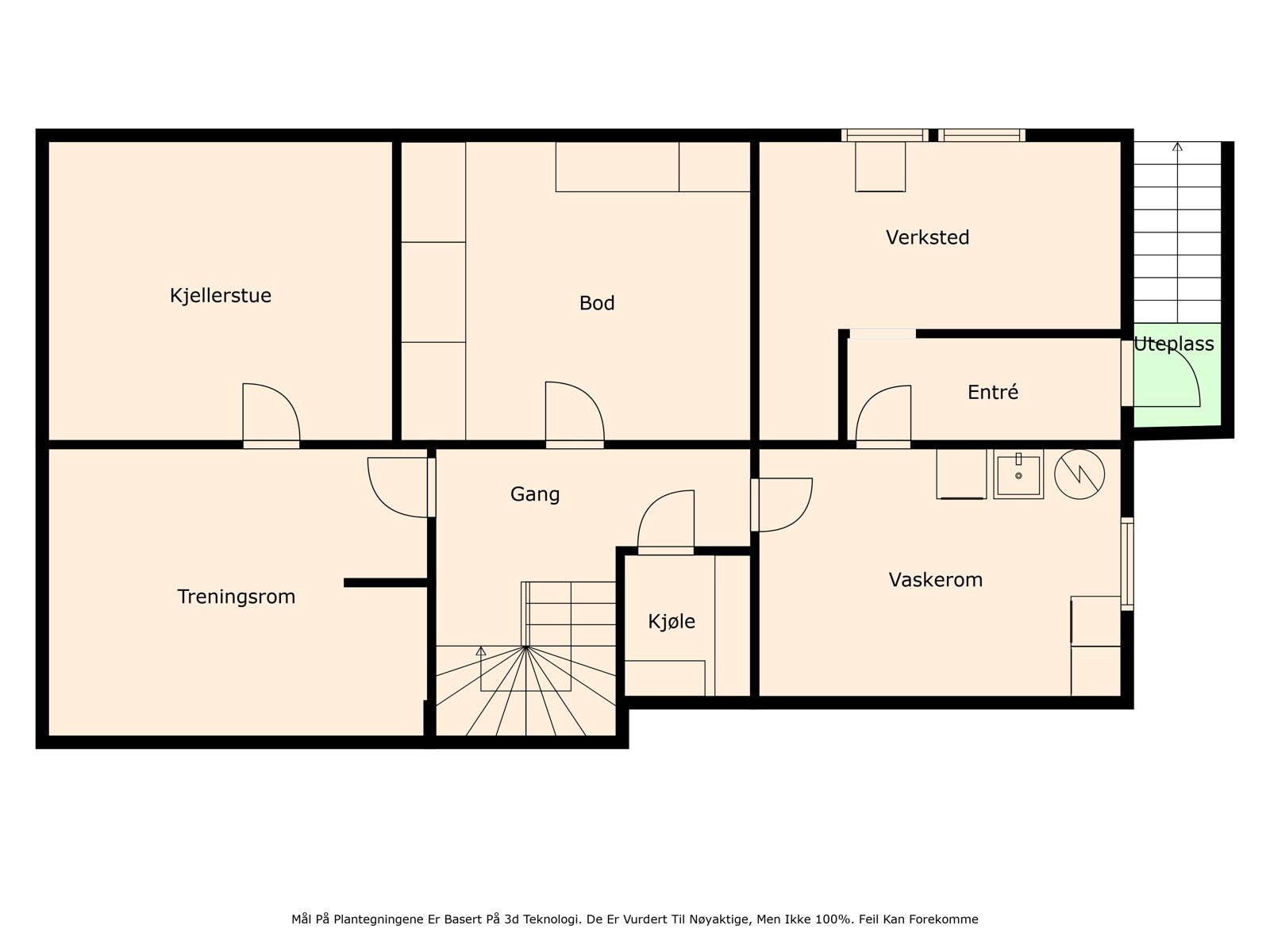 Kjeller - Plantegning. Galleribilde