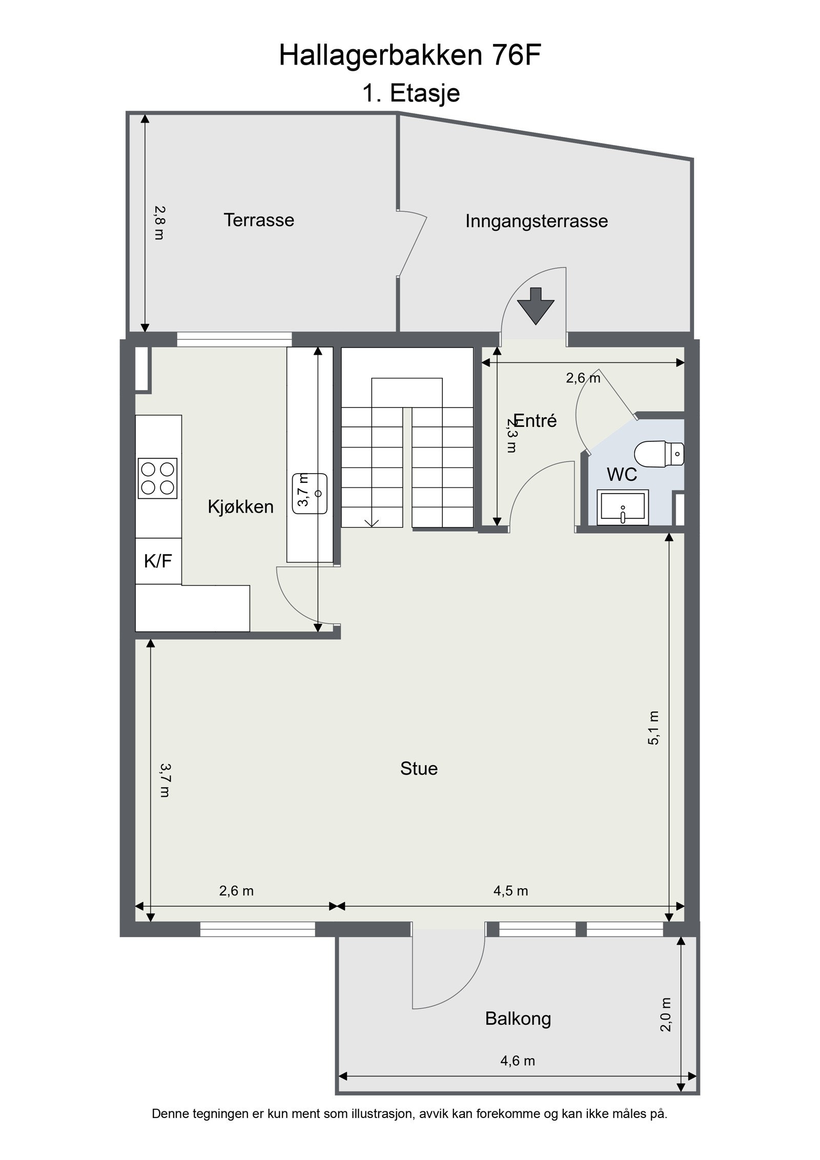 Plantegning 1. Etasje Galleribilde