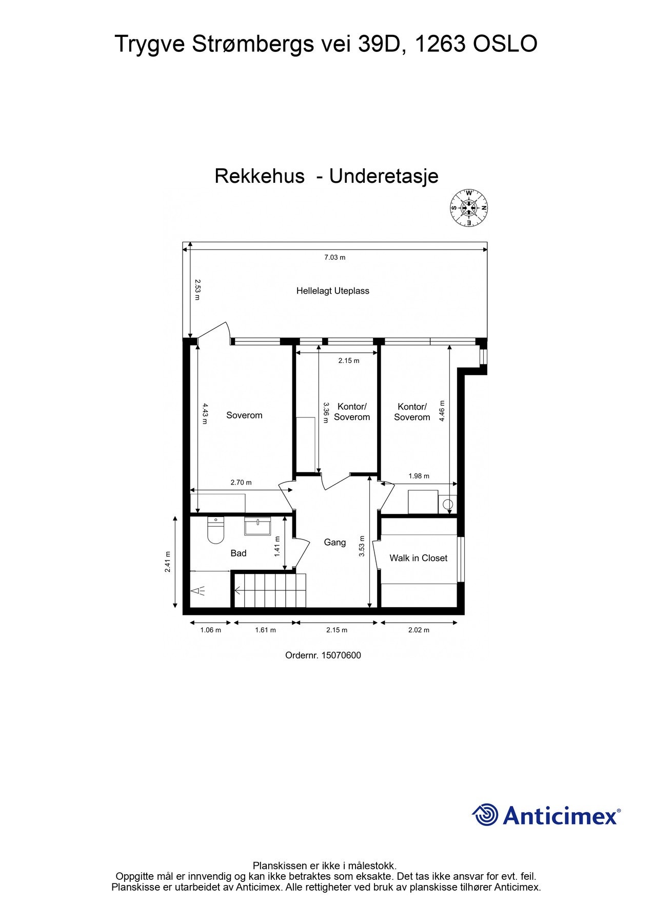 Plantegning | Underetasje Galleribilde