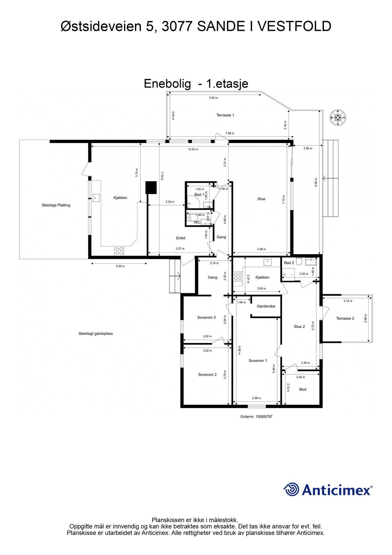 Plantegning Galleribilde