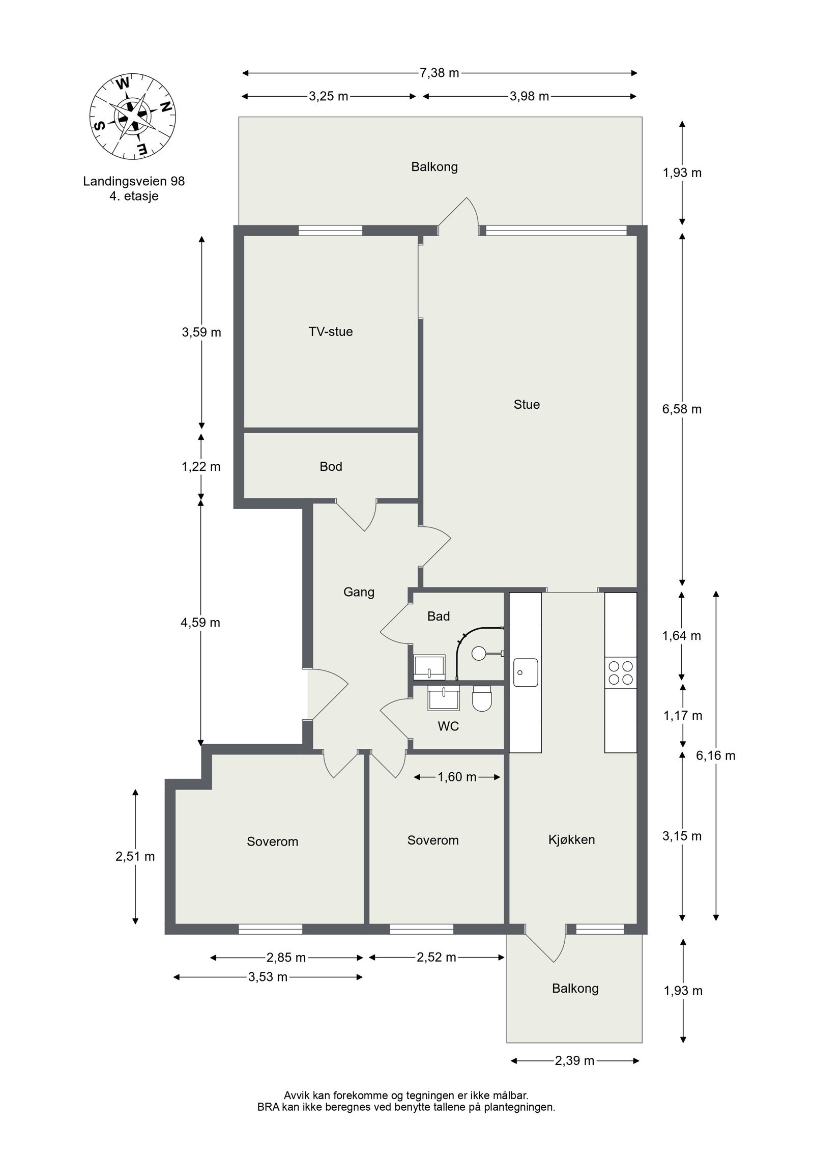 Dagens planløsning. Galleribilde