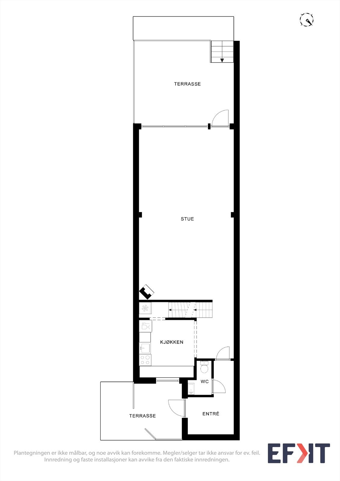 Plantegning 1. etasje Galleribilde