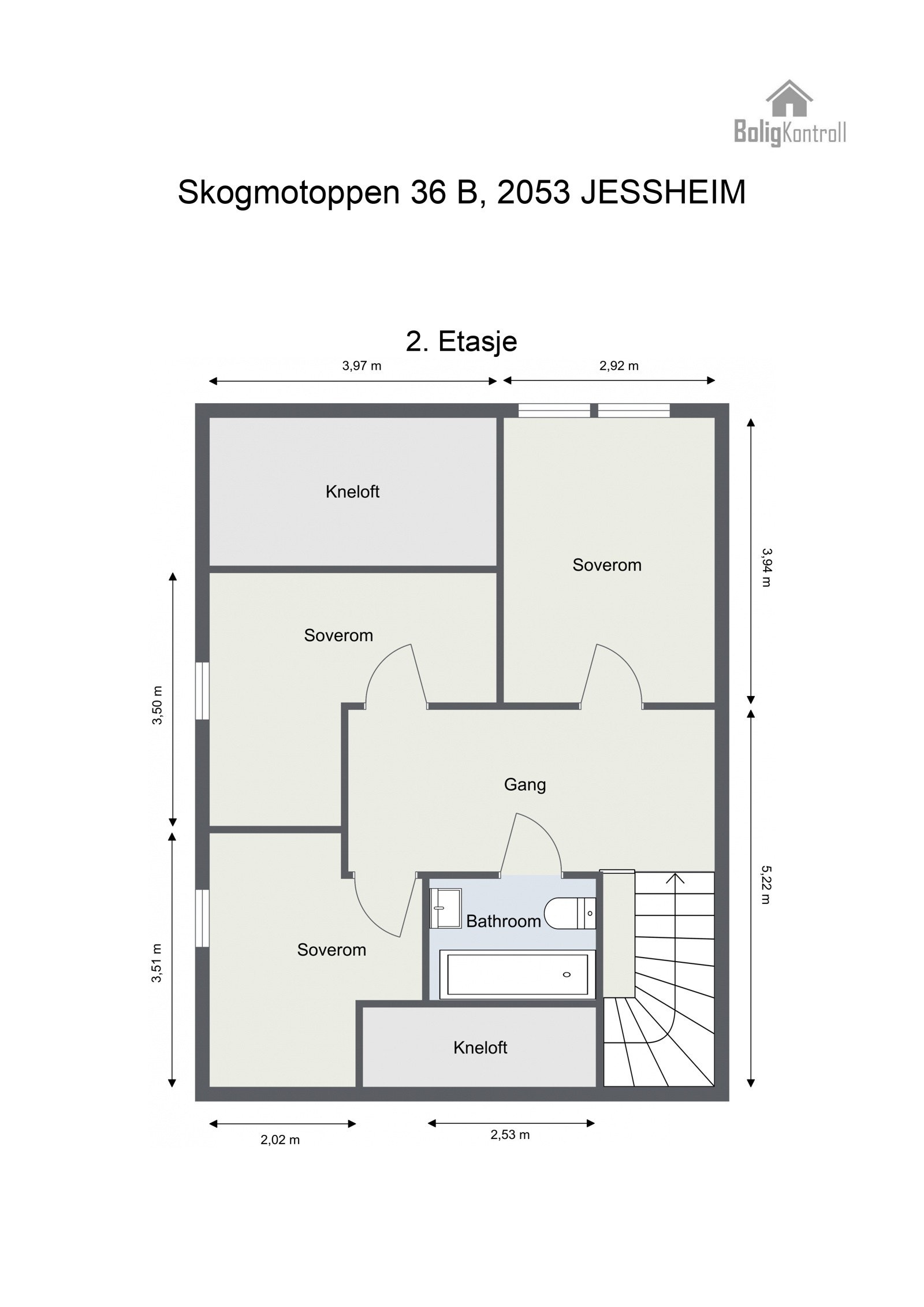 Plantegning - 2. etasje Galleribilde