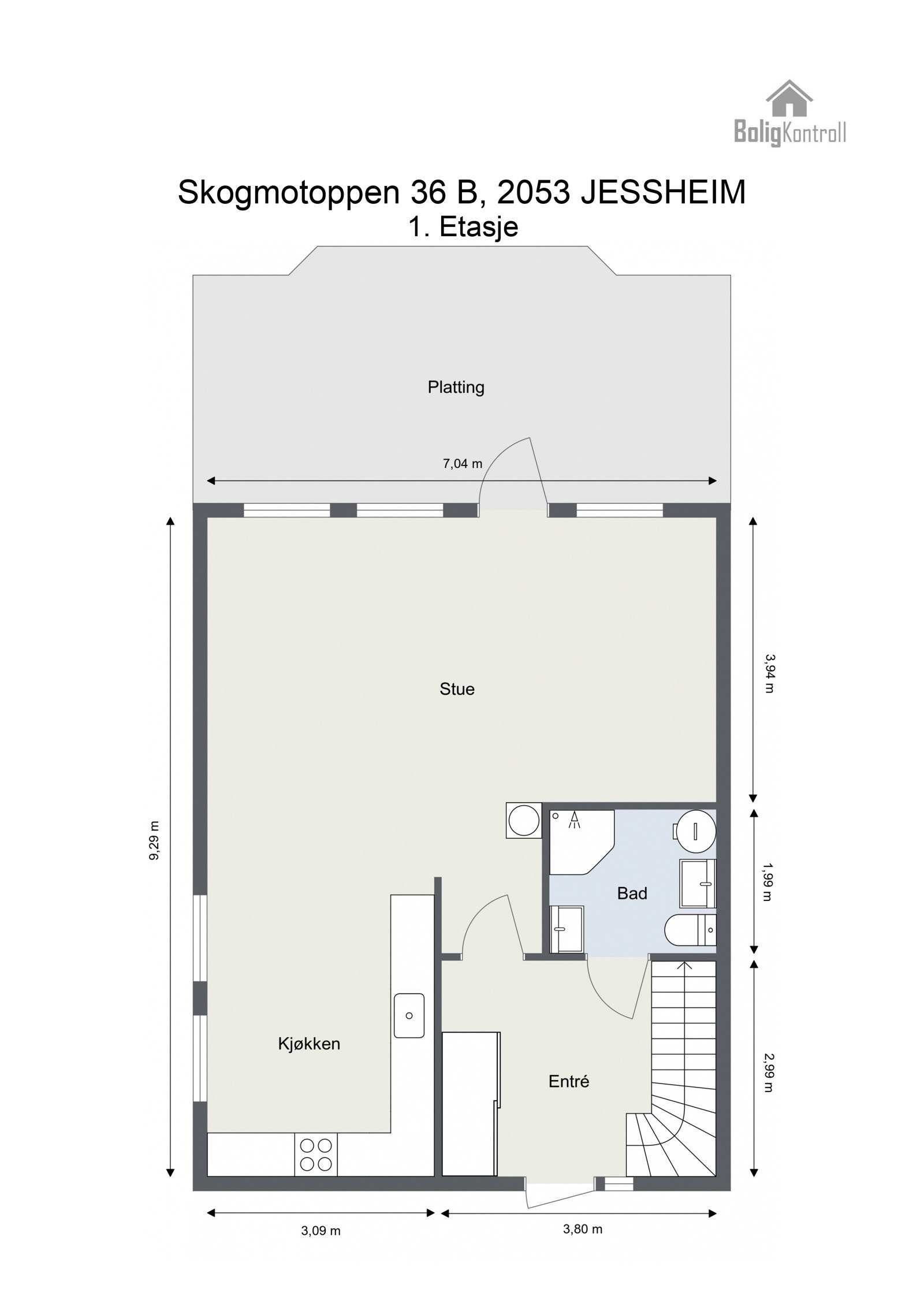 Plantegning - 1. etasje Galleribilde