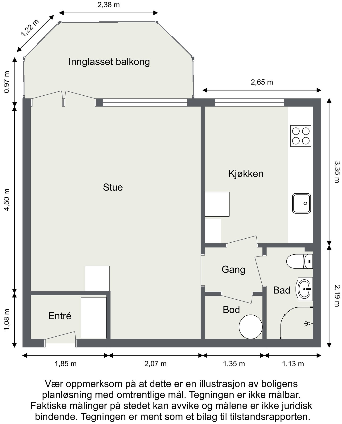 Plantegning Galleribilde