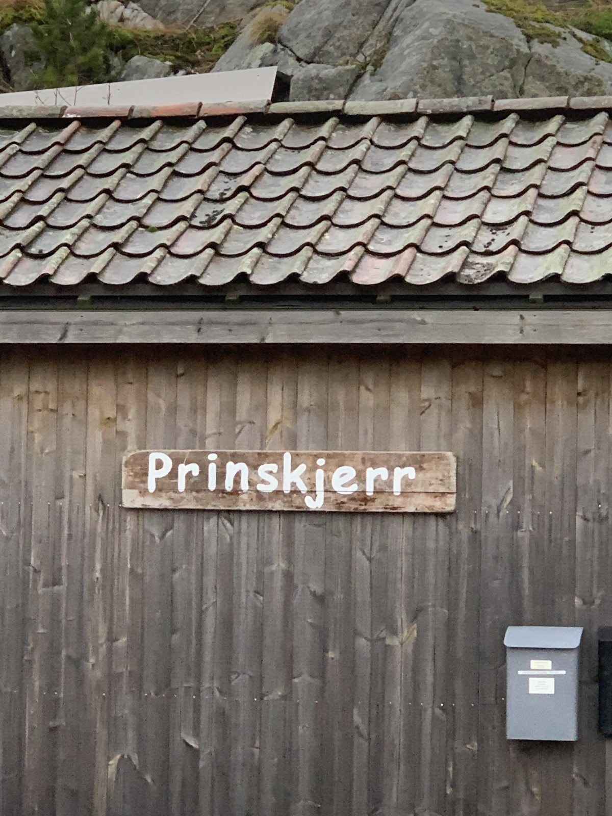 Skilt med adressen for området Galleribilde