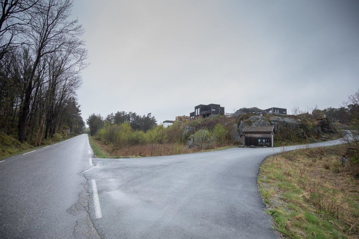 Fra veien mot tomten Galleribilde