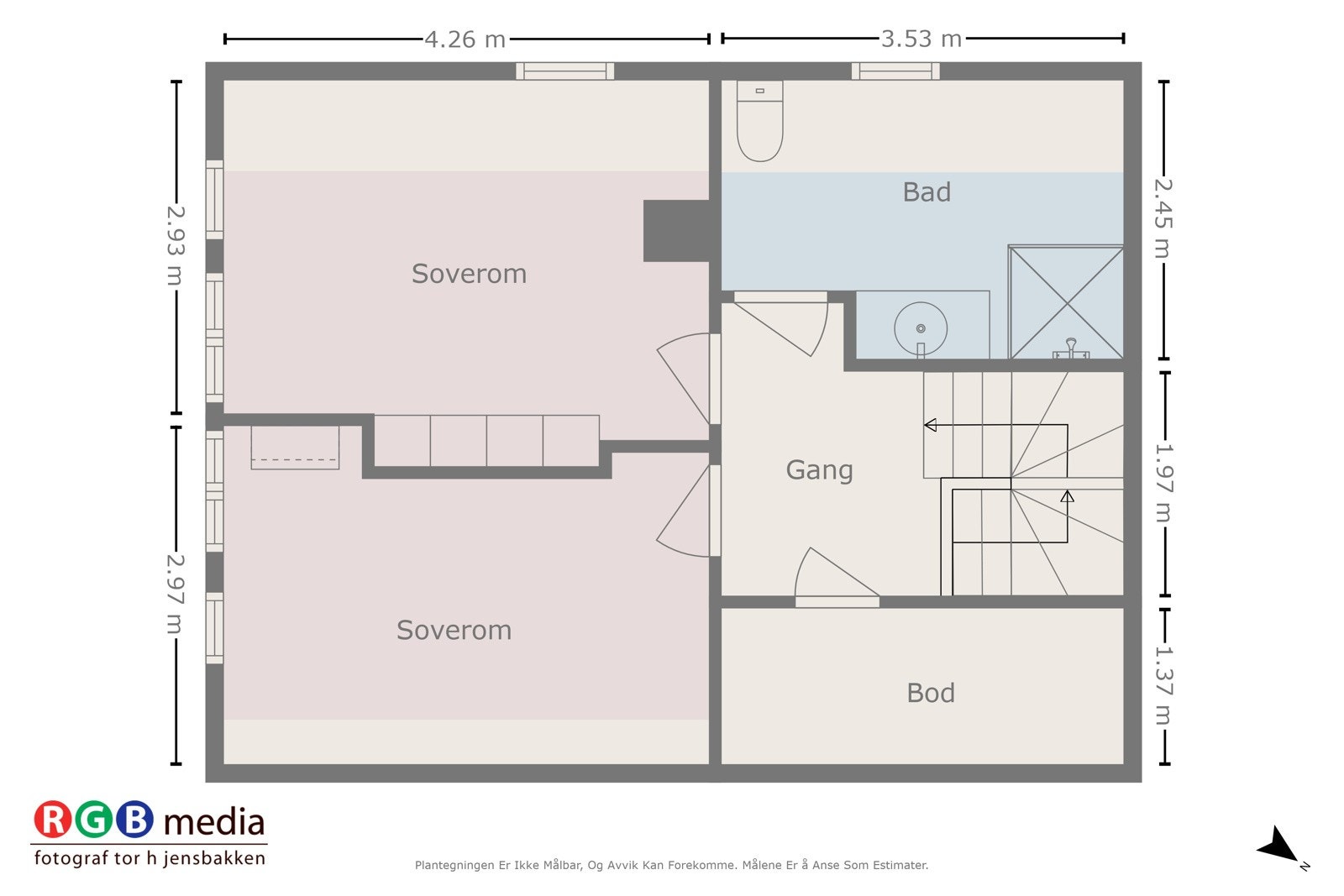 Plantegning 1. etasje Galleribilde