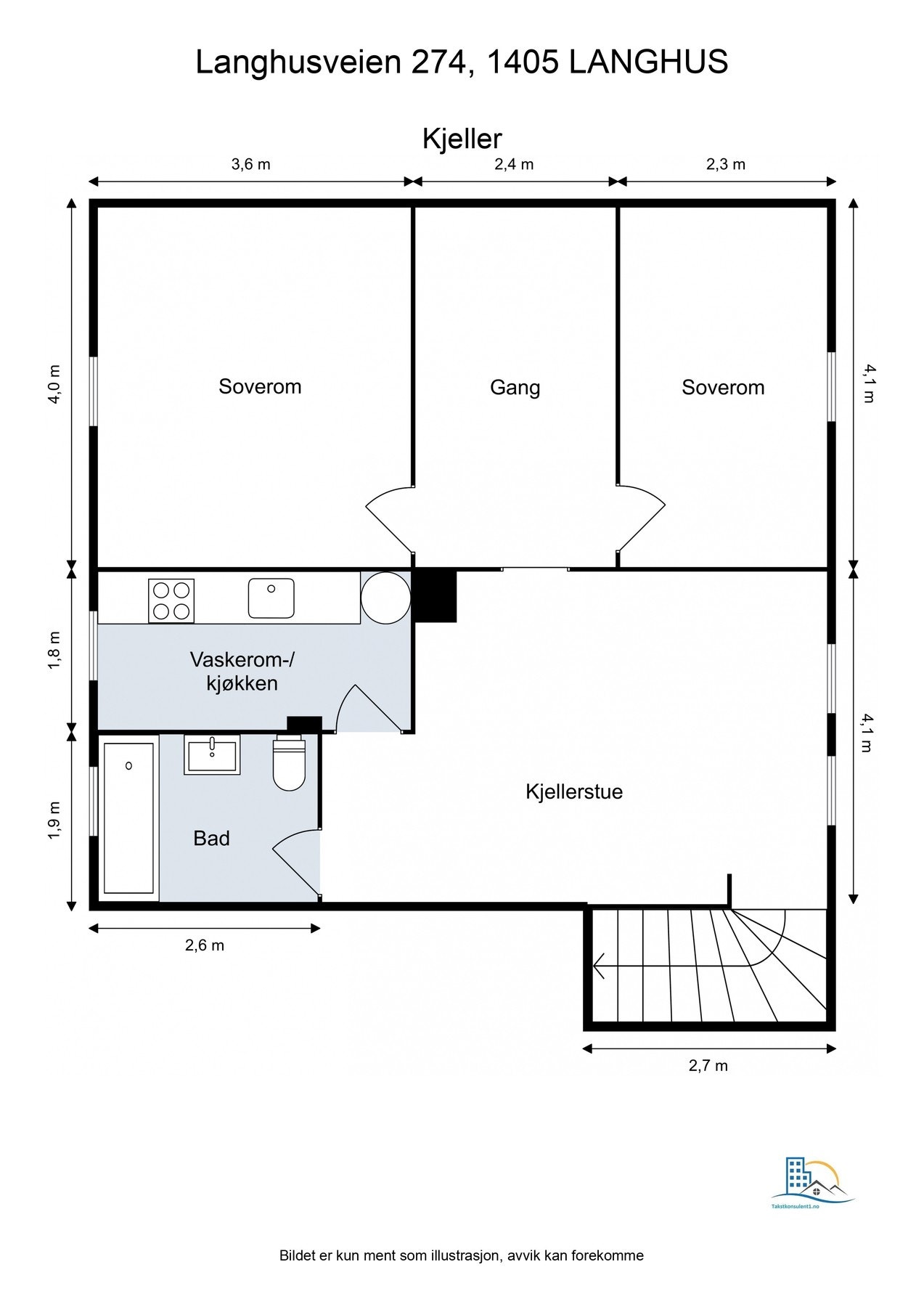 Plantegning kjeller Galleribilde