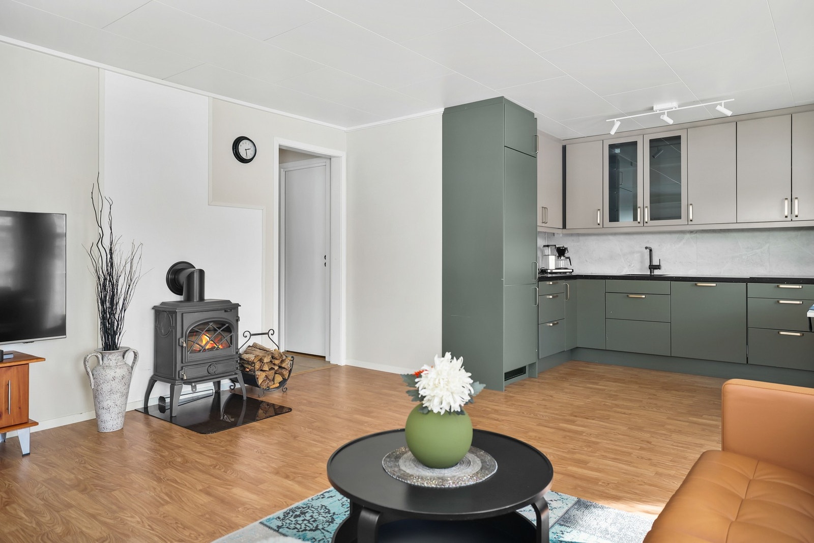 Her er det plass til ulike møbleringsmuligheter. Galleribilde