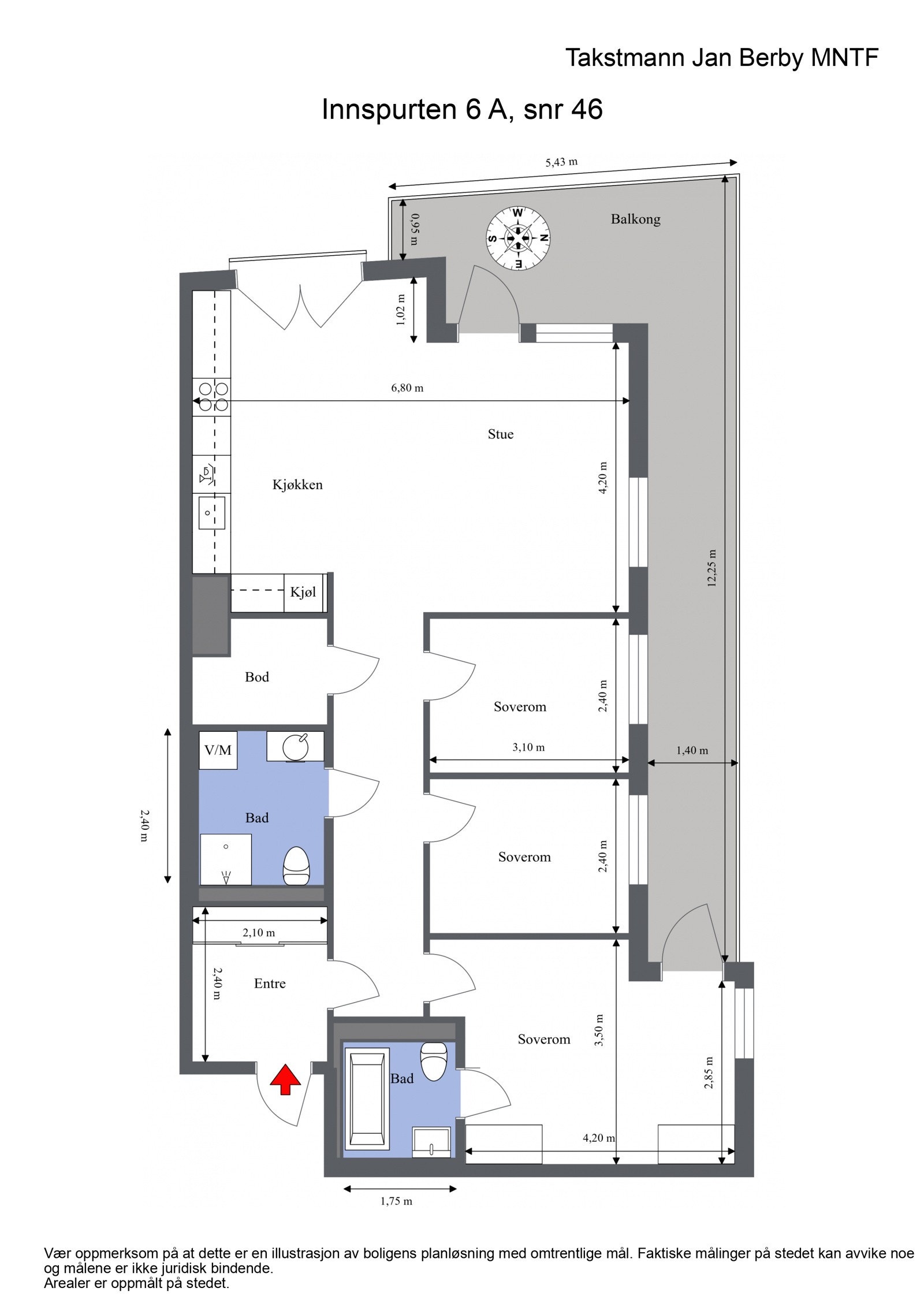 Plantegning Galleribilde
