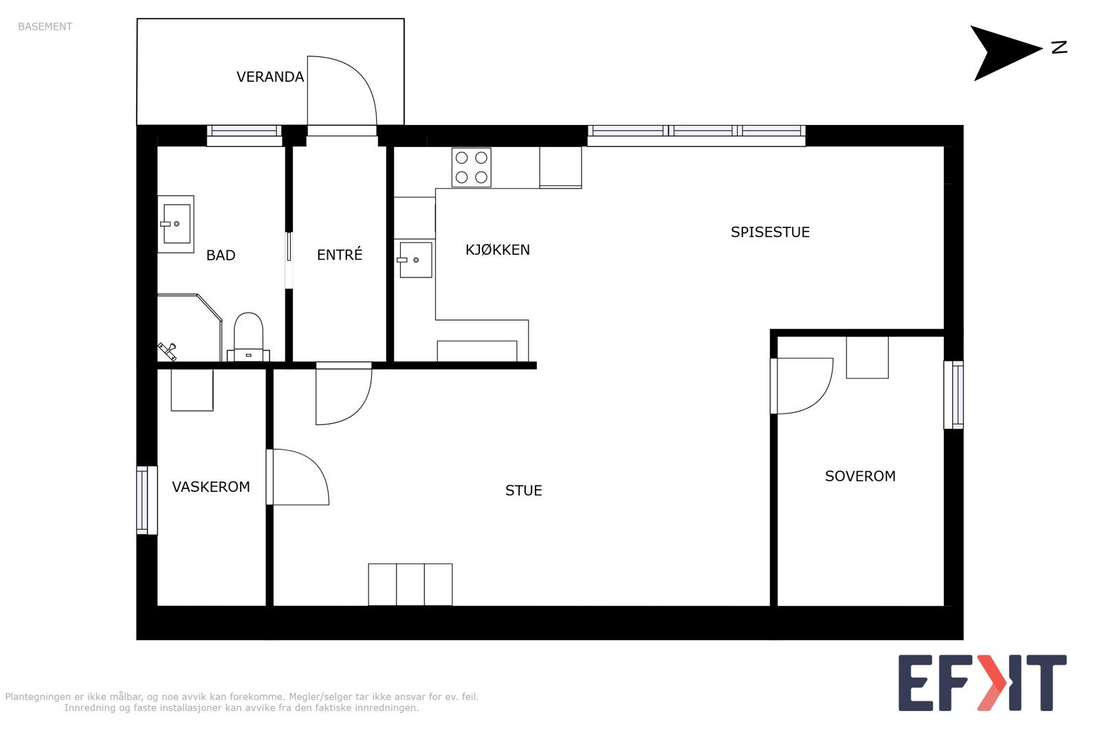 Planskisse sokkel Galleribilde