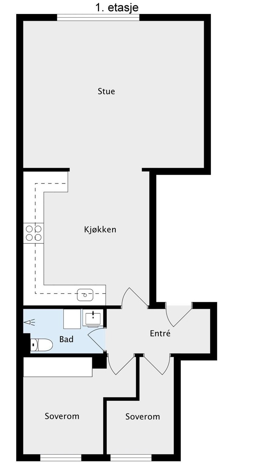Alternativ plantegning. Galleribilde